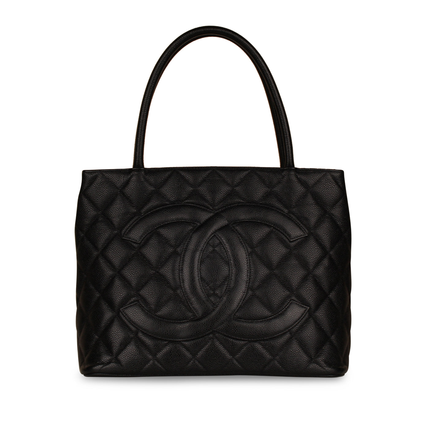 Chanel Vintage Medallion Tote - Black