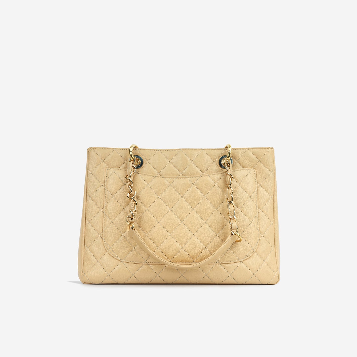 Grand Shopping Tote - Beige Caviar CGHW