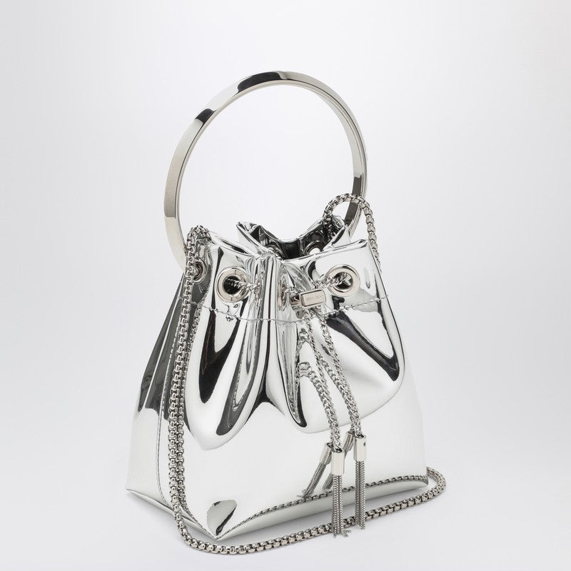 Jimmy Choo Bon Bon Silver Bucket Women
