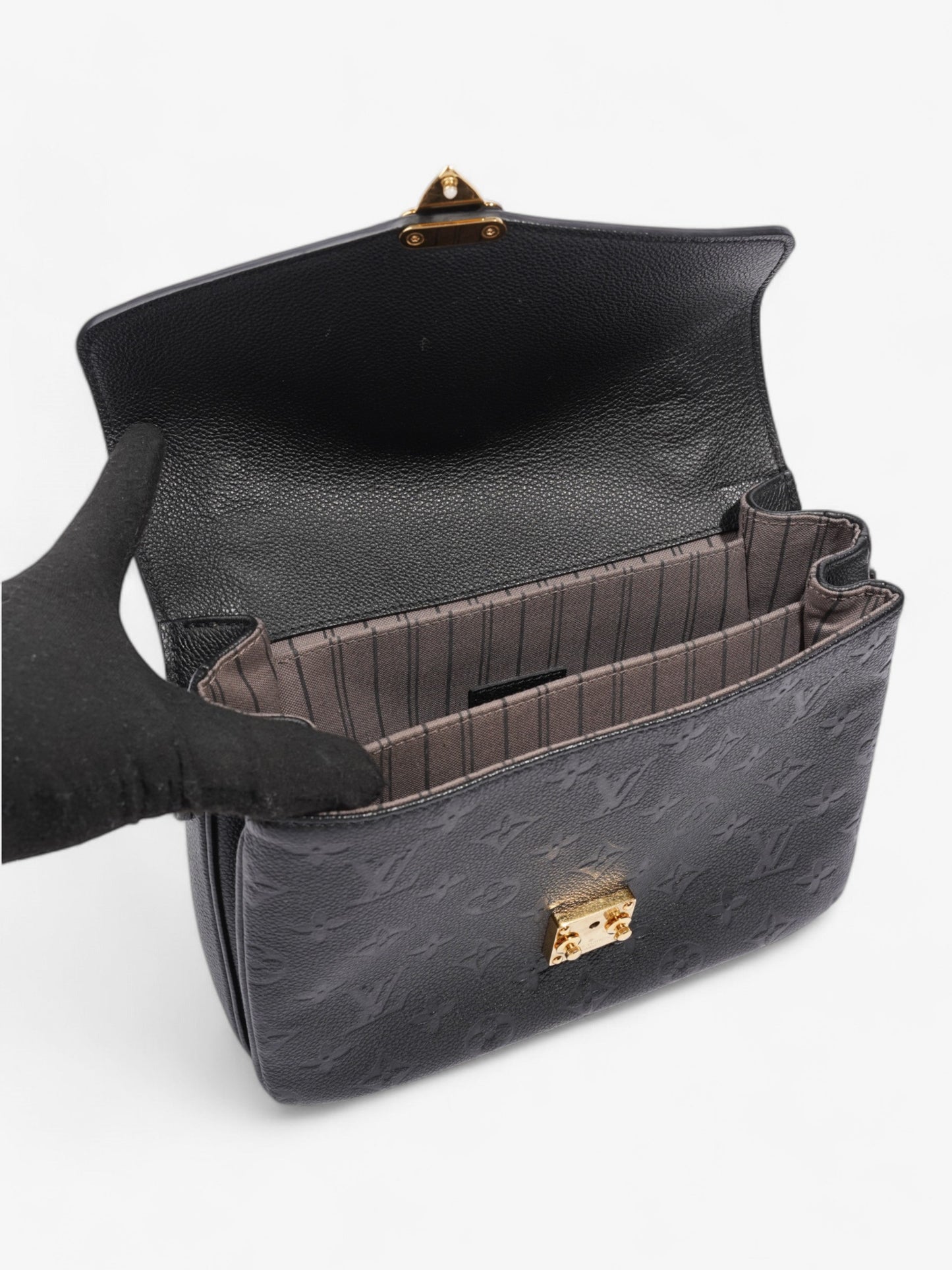 Louis Vuitton Pochette Metis Black Empreinte Leather