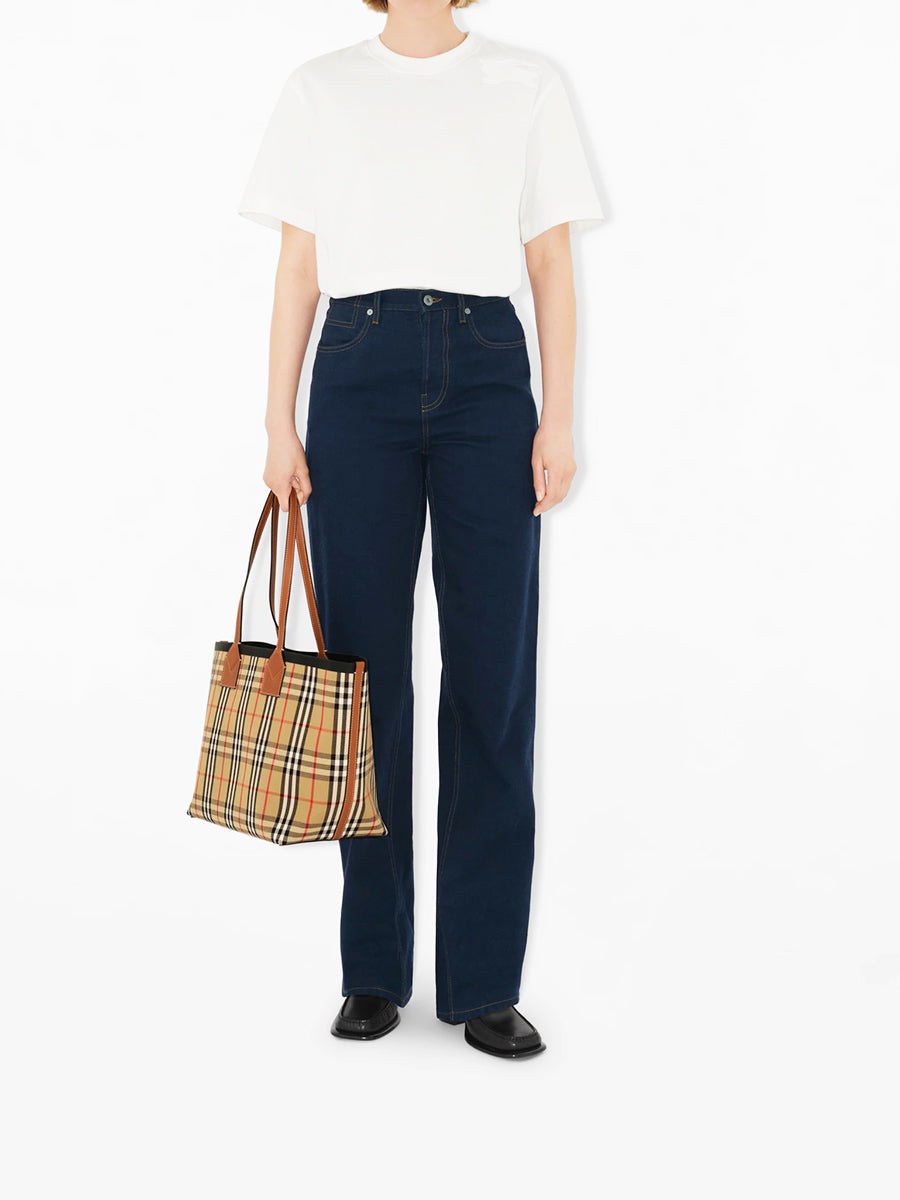 Medium London Tote in Briar Brown/Black