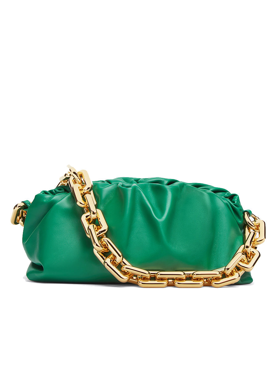 Chain Pouch in Racing Green