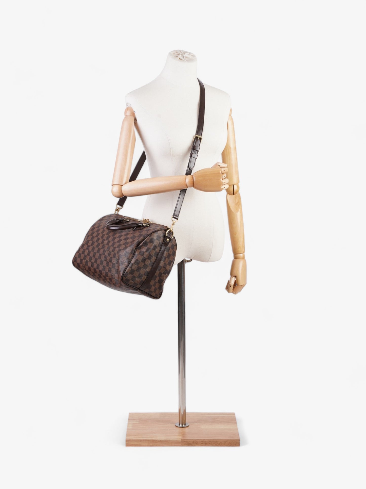 Louis Vuitton Speedy Bandouli猫re 30 Damier Ebene Coated Canvas