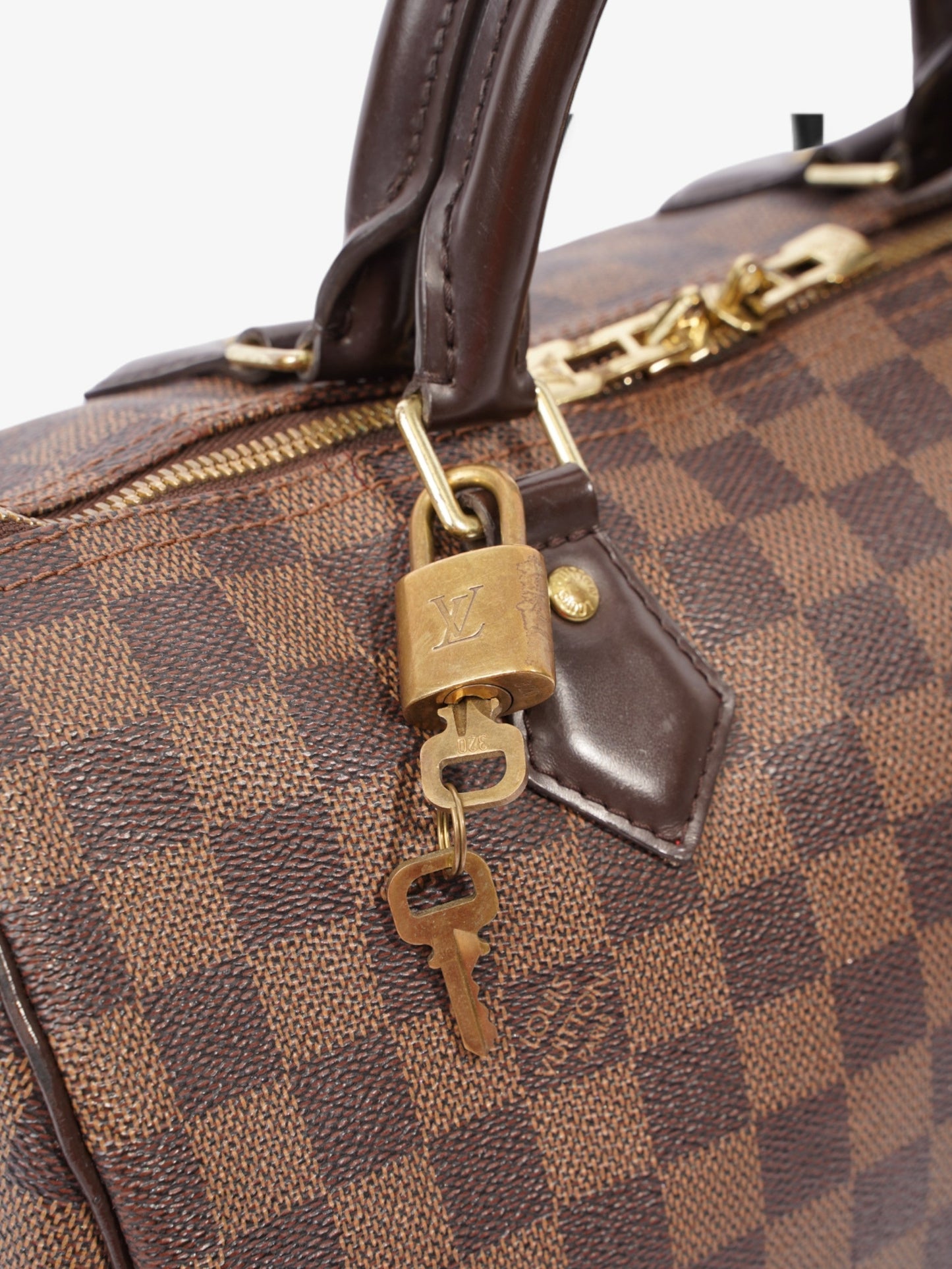 Louis Vuitton Speedy Bandouli猫re 30 Damier Ebene Coated Canvas