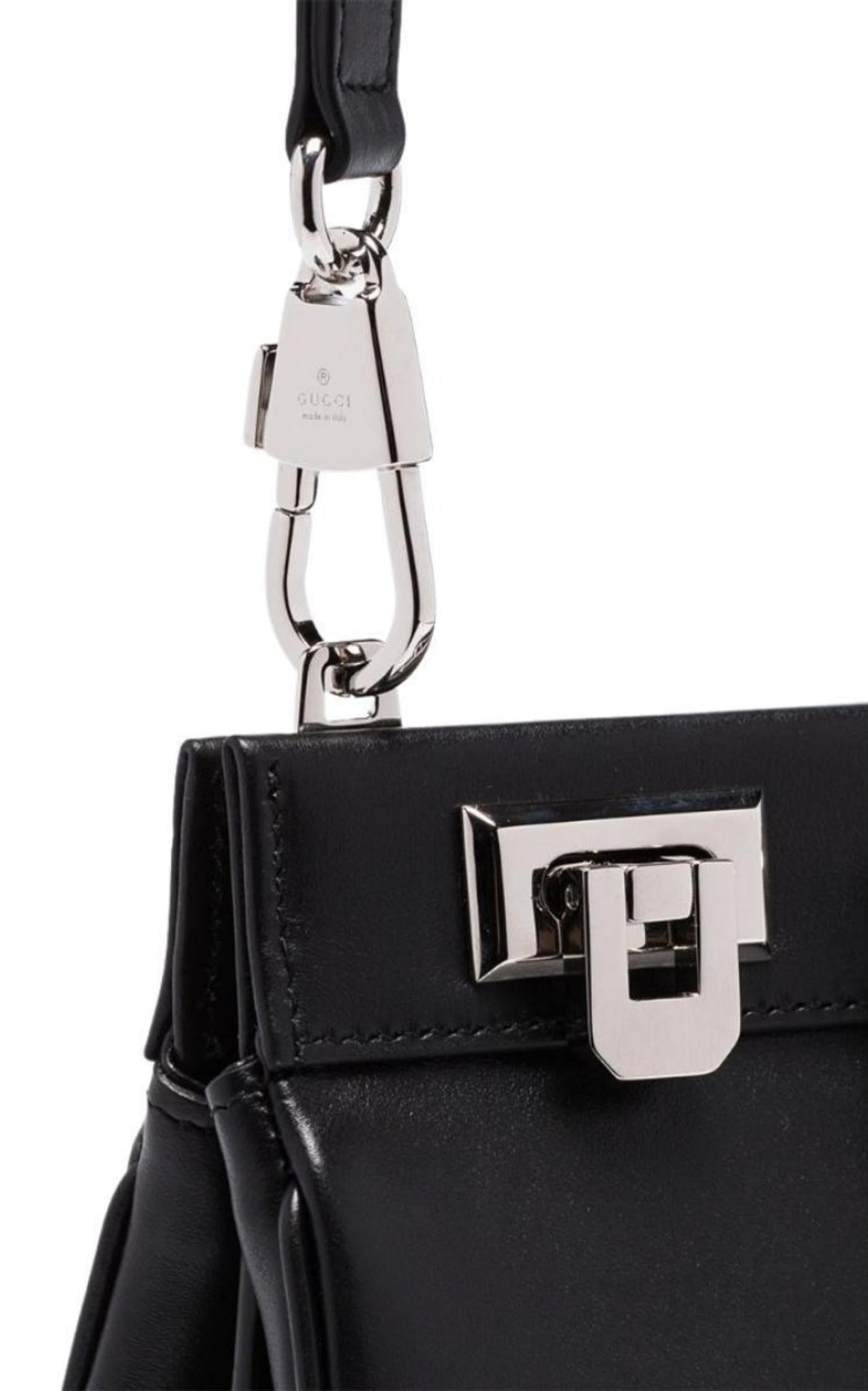 Black Zumi Medium Leather Tote Bag