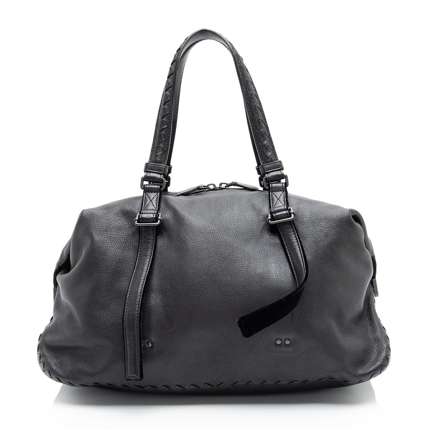 Bottega Veneta Buffalo Leather Satchel (SHF-W1iSWN)