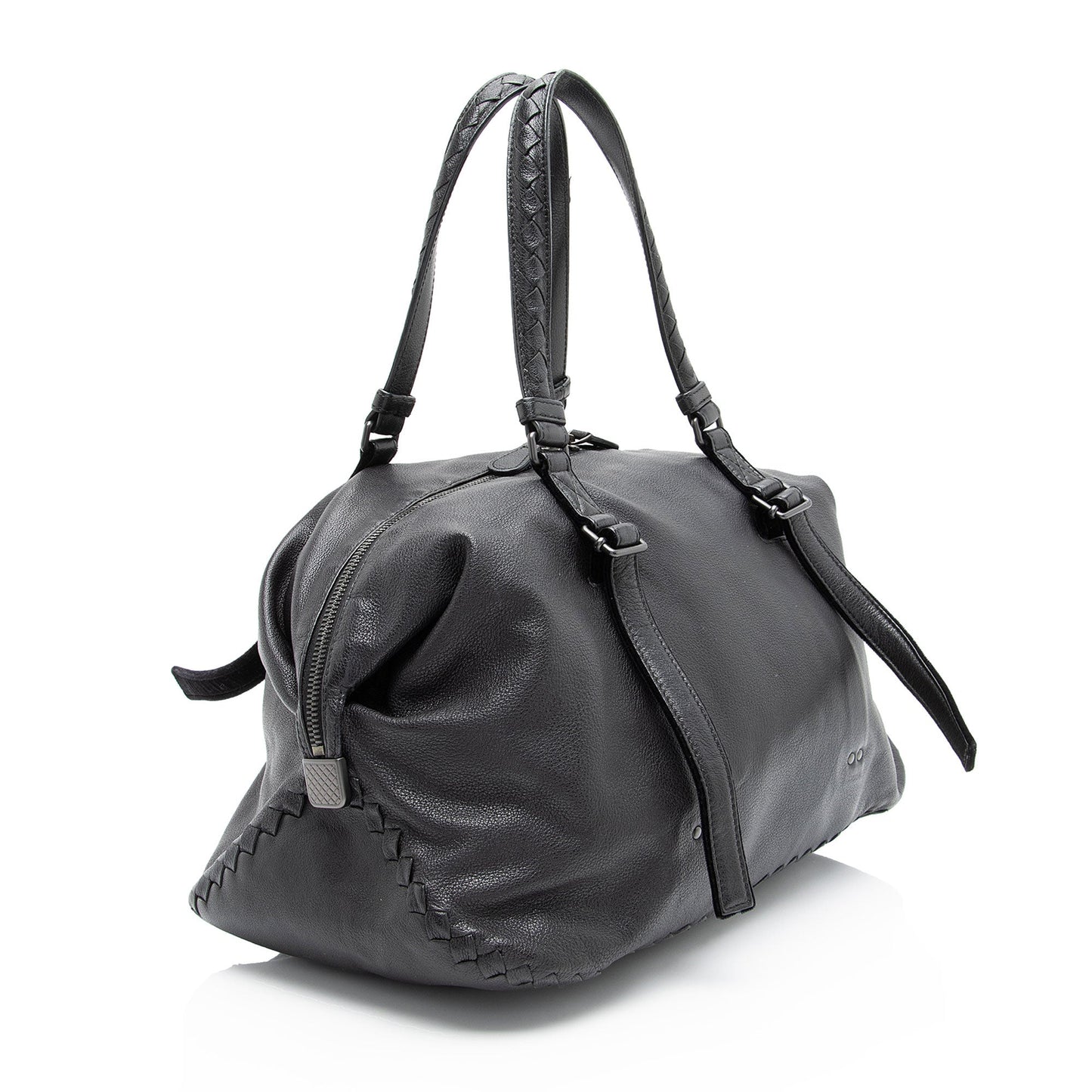 Bottega Veneta Buffalo Leather Satchel (SHF-W1iSWN)