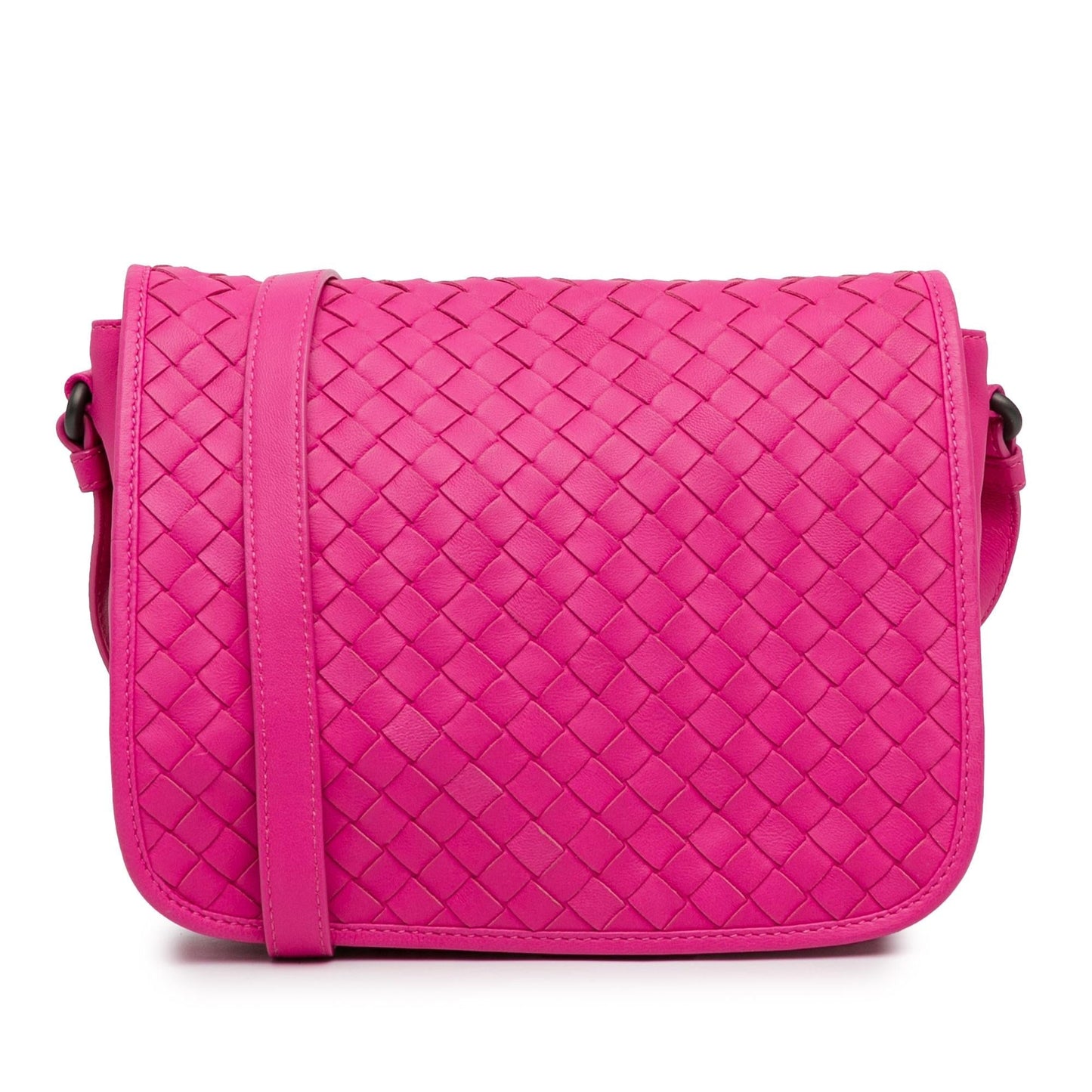 Bottega Veneta Intrecciato Flap Crossbody (SHG-gjb59x)