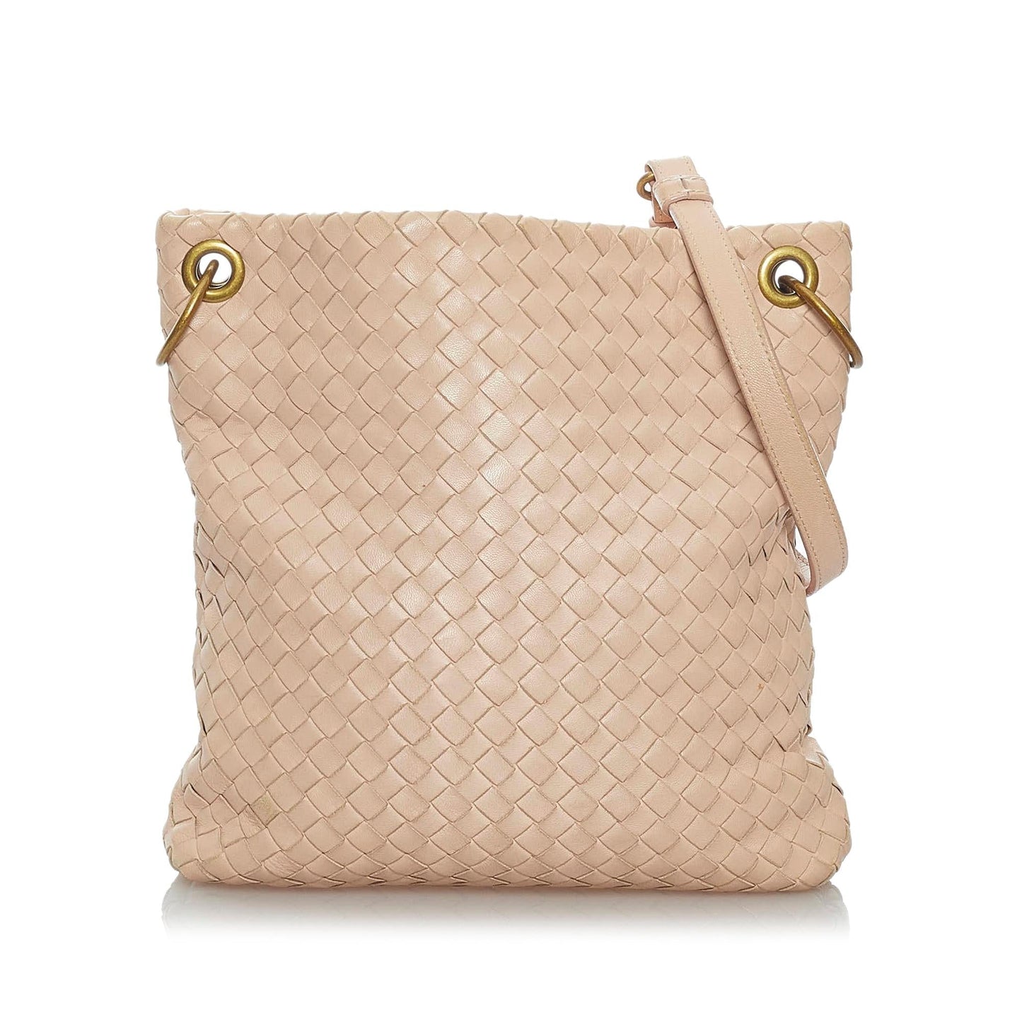 Bottega Veneta Intrecciato Leather Crossbody Bag (SHG-29697)