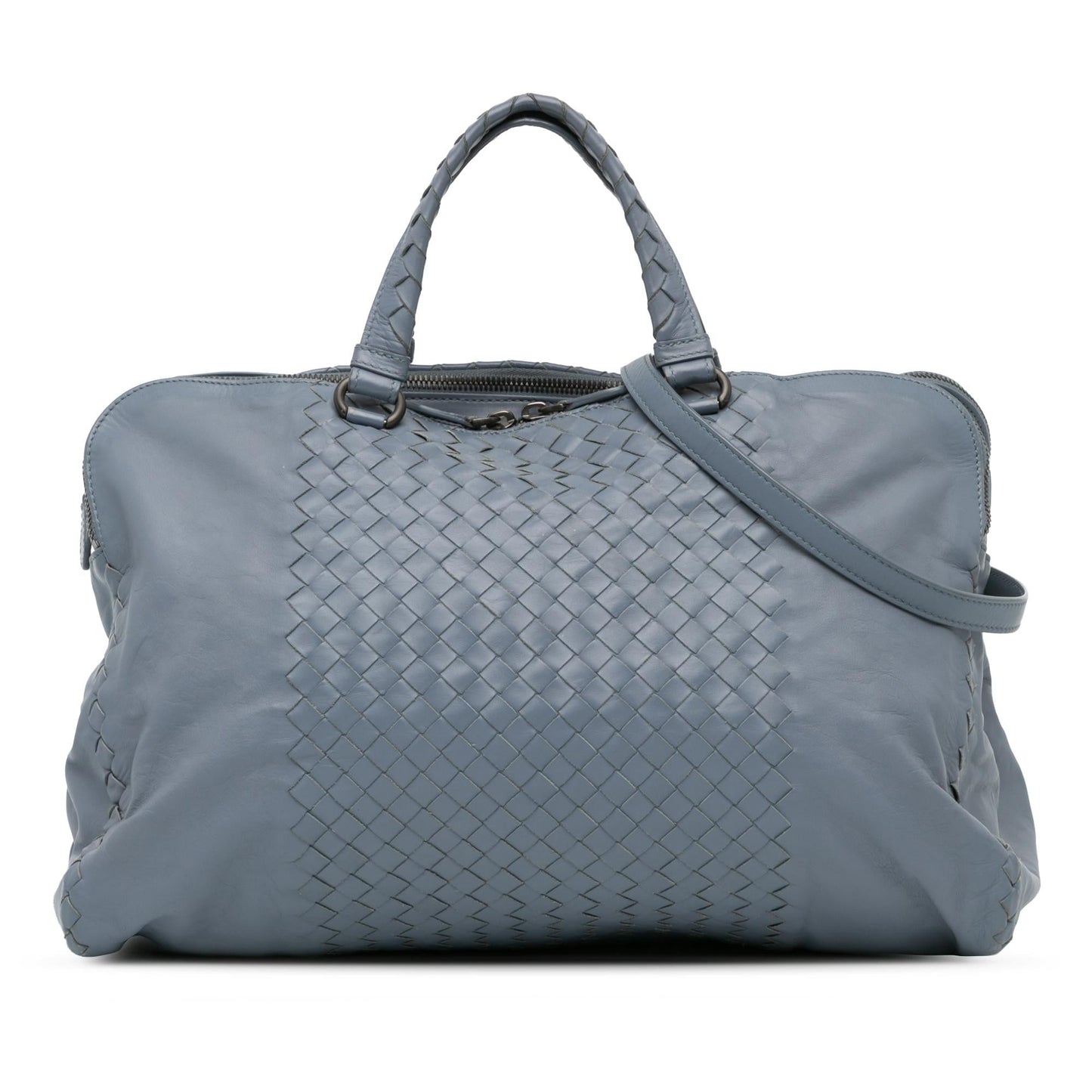 Bottega Veneta Intrecciato Leather Satchel (SHG-KnJaAO)