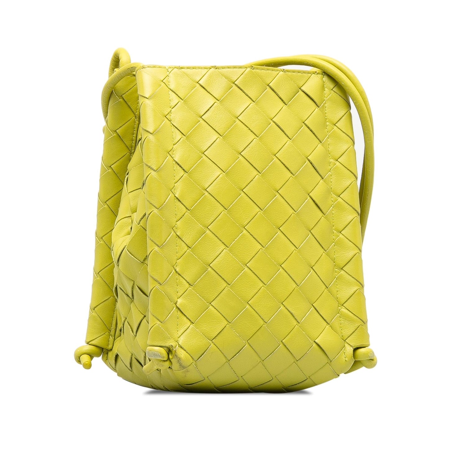 Bottega Veneta Intrecciato Mini Knot Bucket Bag (SHG-0MANrB)