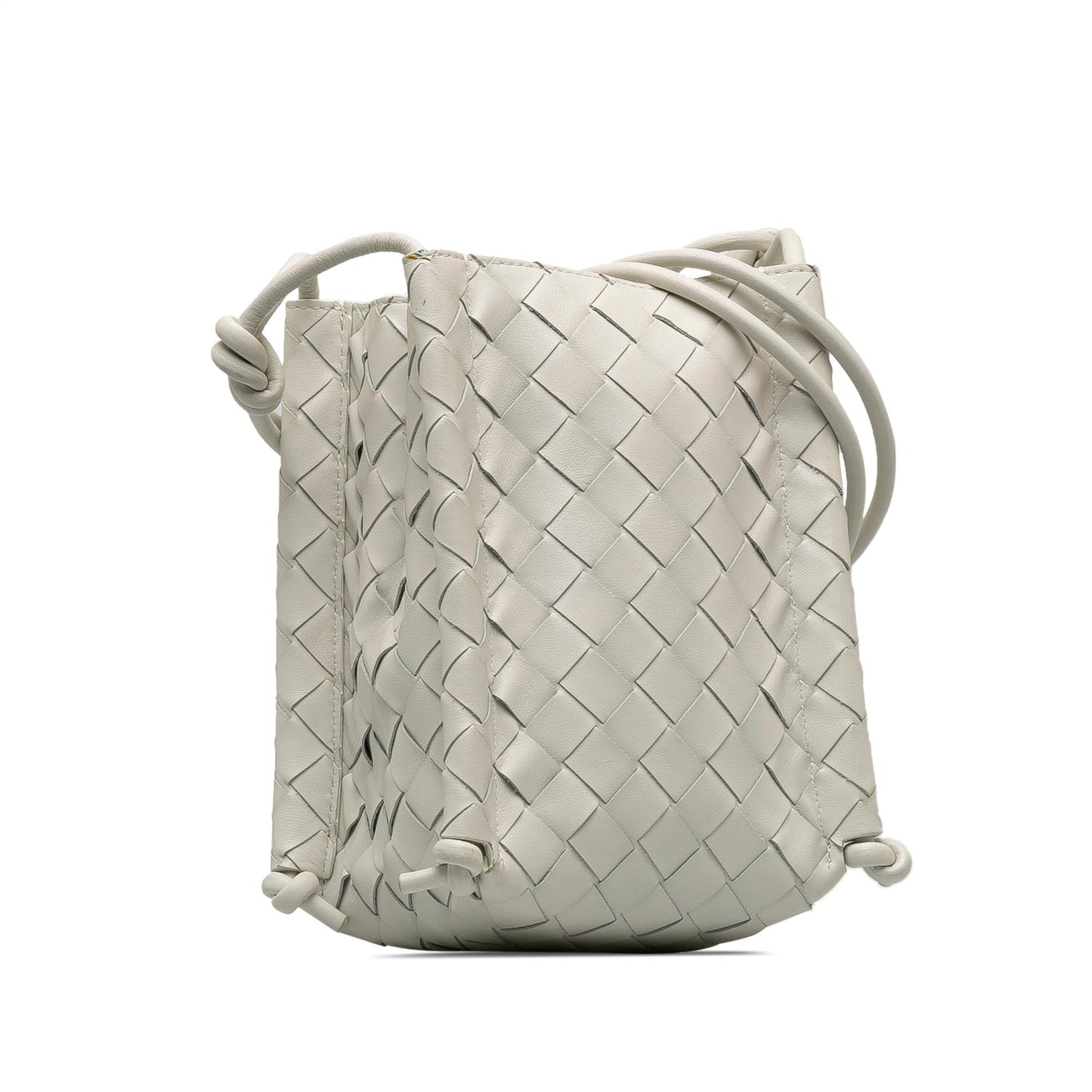 Bottega Veneta Intrecciato Mini Knot Bucket Bag (SHG-0GOSAm)