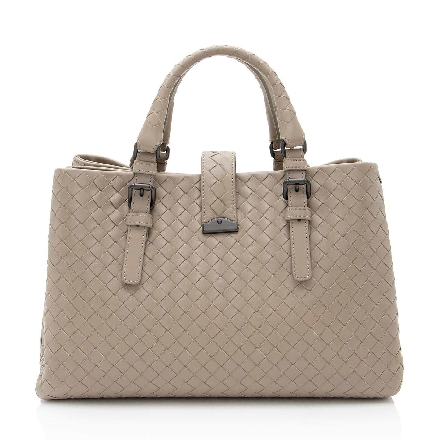 Bottega Veneta Intrecciato Nappa Roma Small Satchel (SHF-D3tcZO)