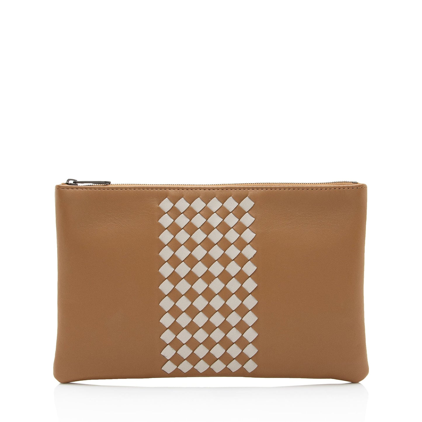 Bottega Veneta Intrecciato Nappa Zip Pouch (SHF-wyJGCB)