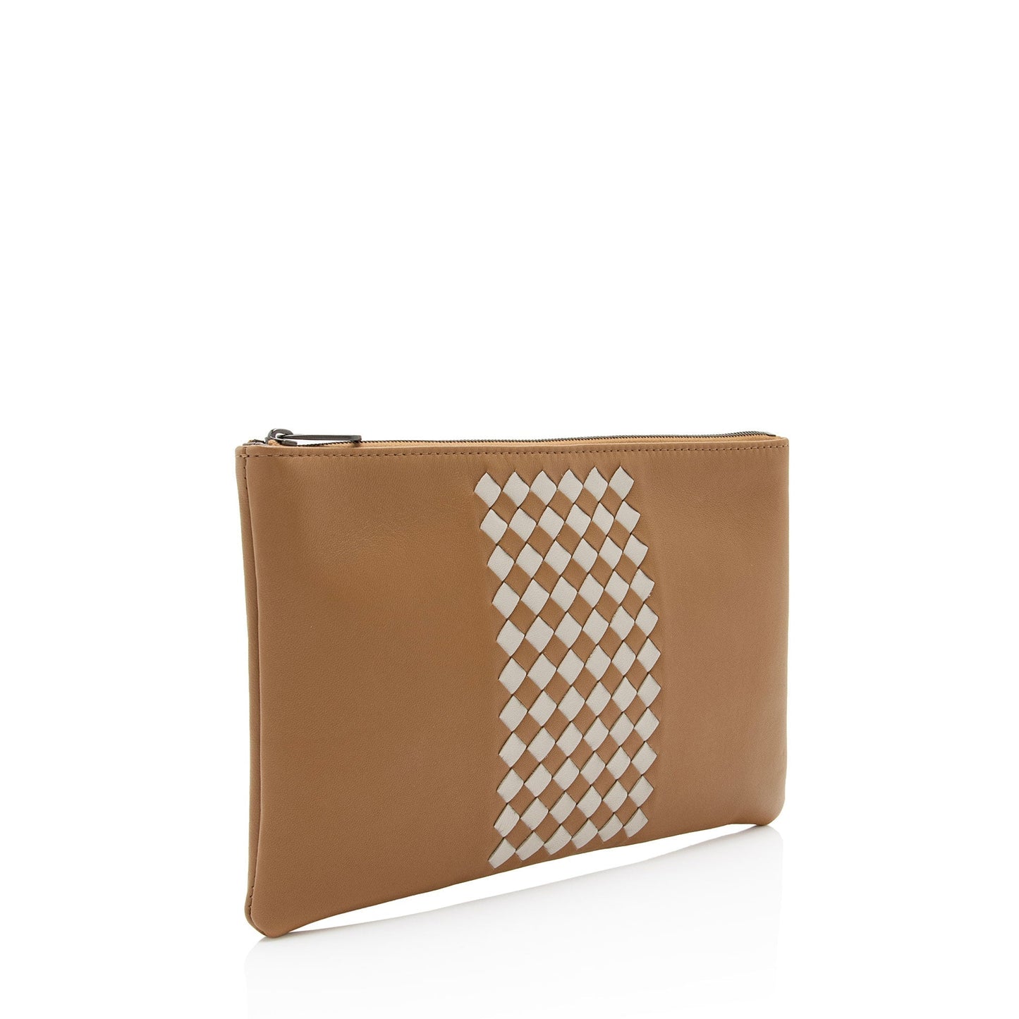 Bottega Veneta Intrecciato Nappa Zip Pouch (SHF-wyJGCB)
