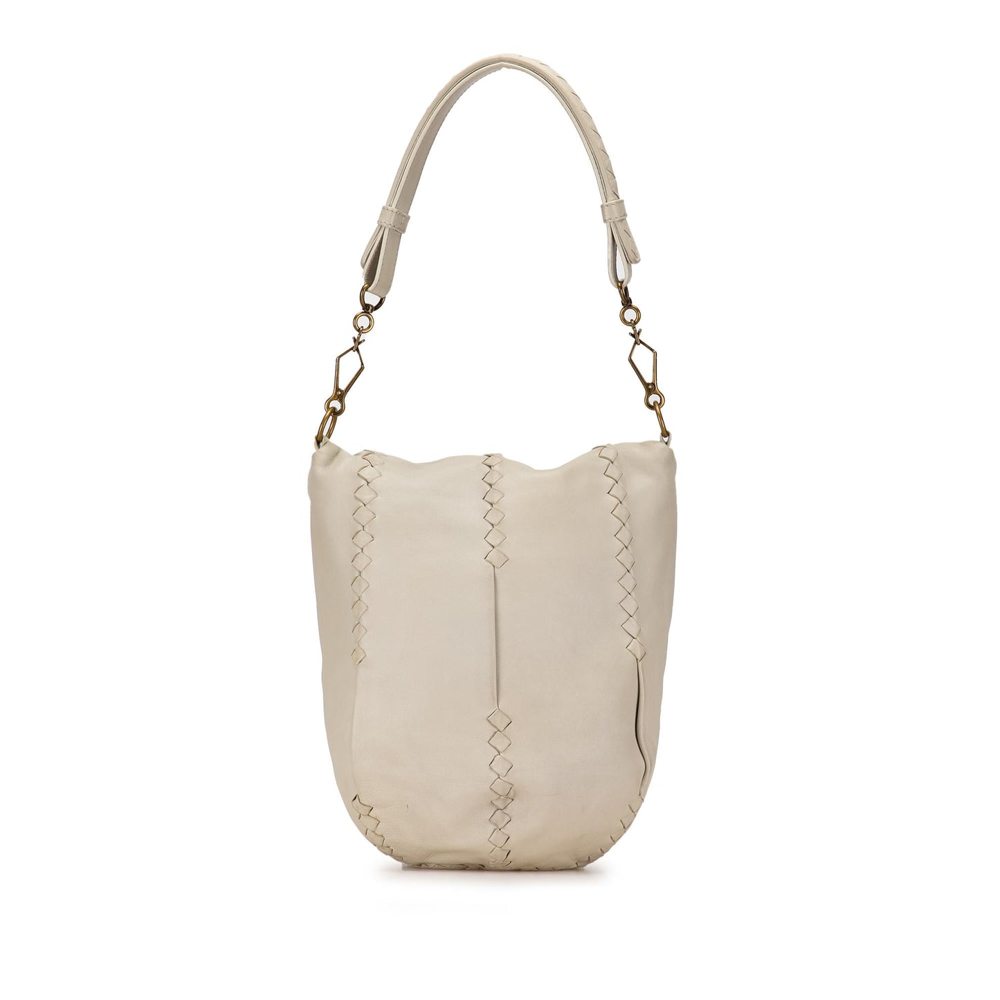 Bottega Veneta Intrecciato-Trimmed Hobo (SHG-Vjy100)