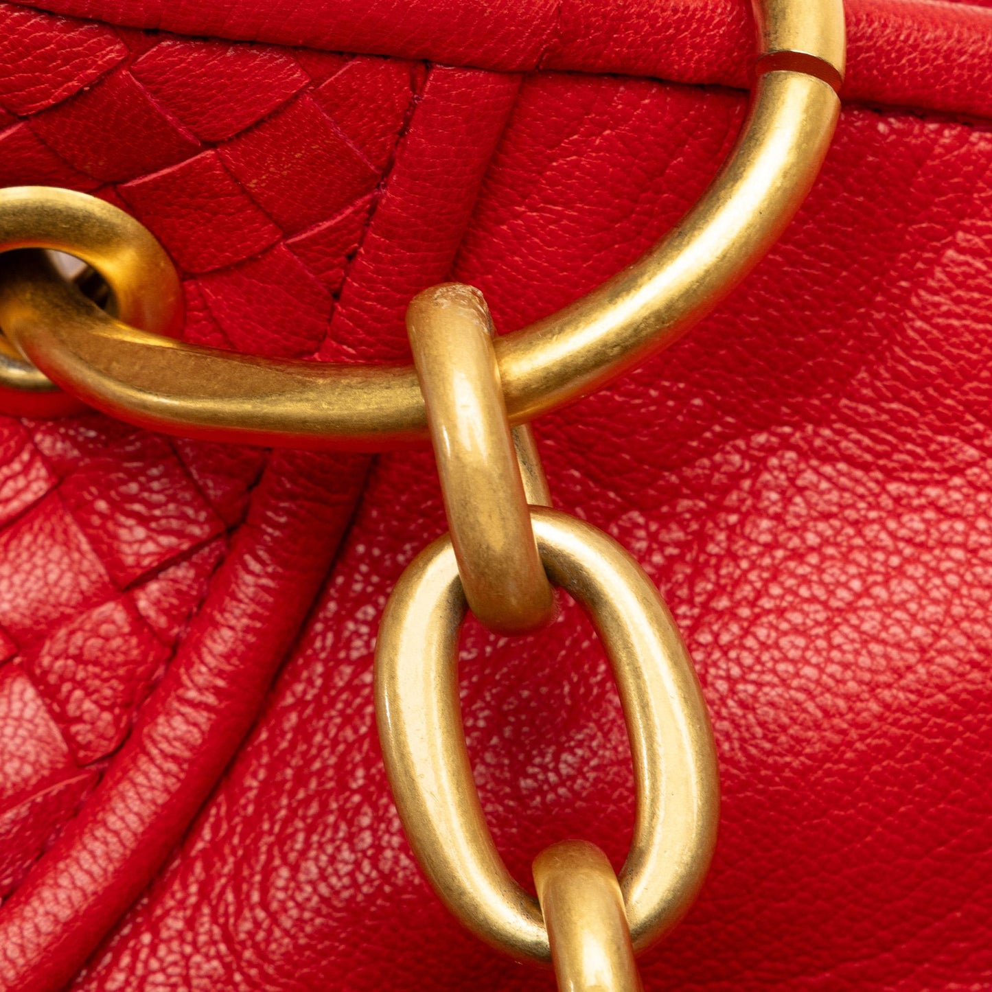 Bottega Veneta Intrecciato Trimmed Leather Shoulder Bag (SHG-3guURJ)
