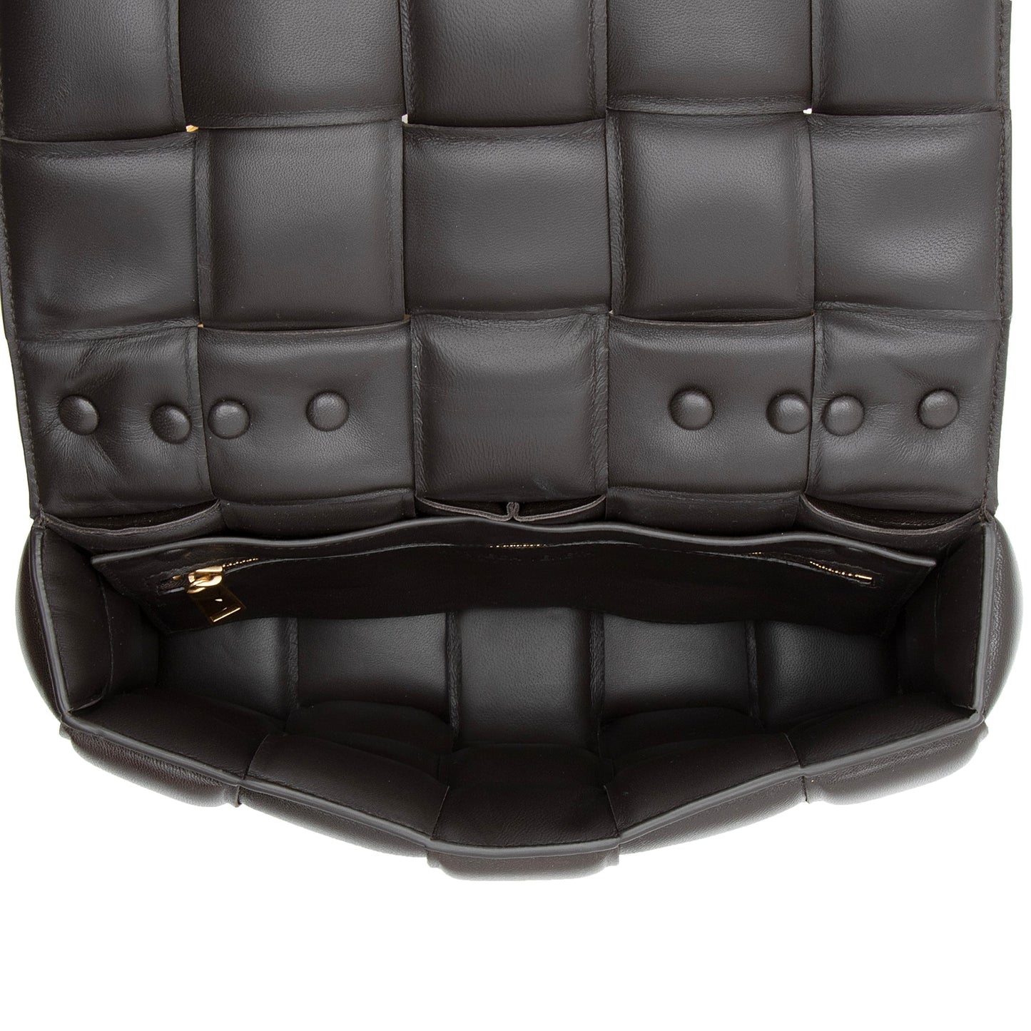 Bottega Veneta Lambskin Cassette Chain Maxi Shoulder Bag (SHF-23058)