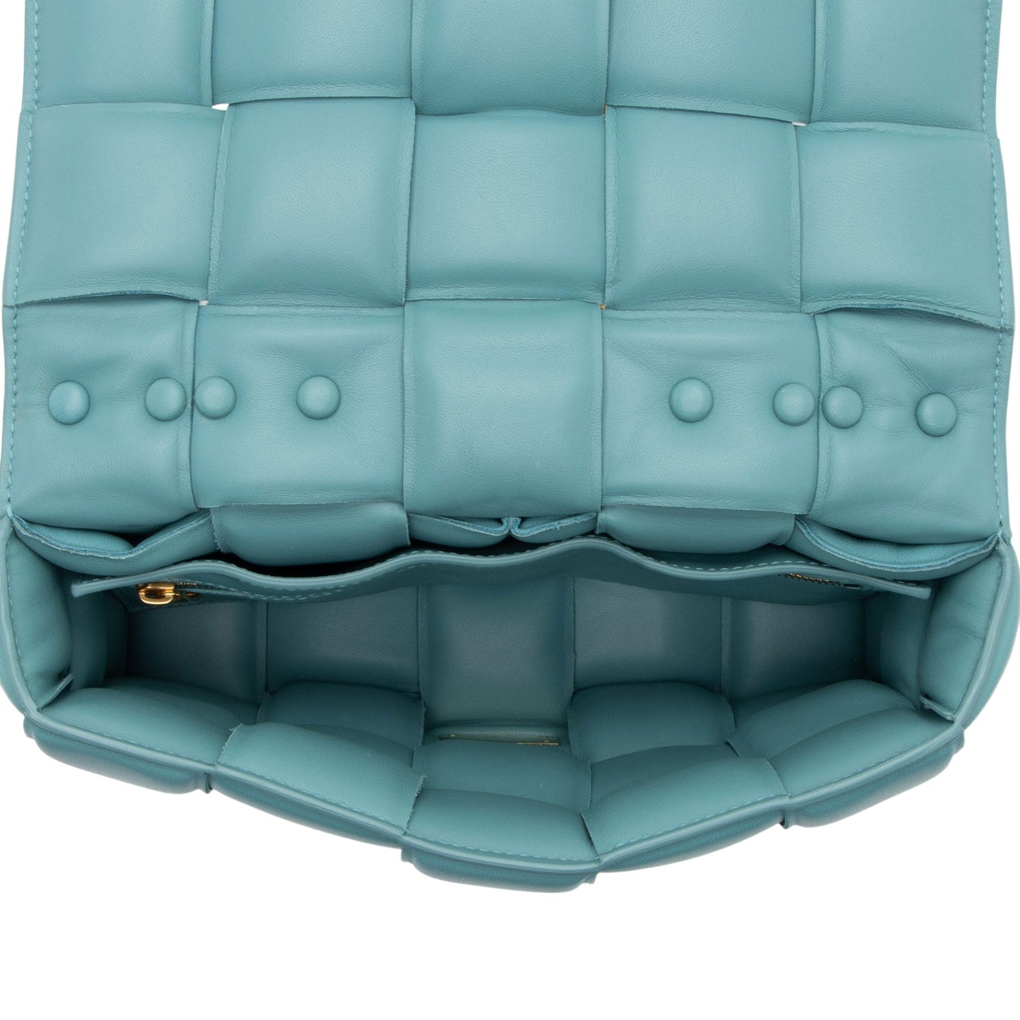 Bottega Veneta Lambskin Cassette Chain Maxi Shoulder Bag (SHF-0QZNRJ)