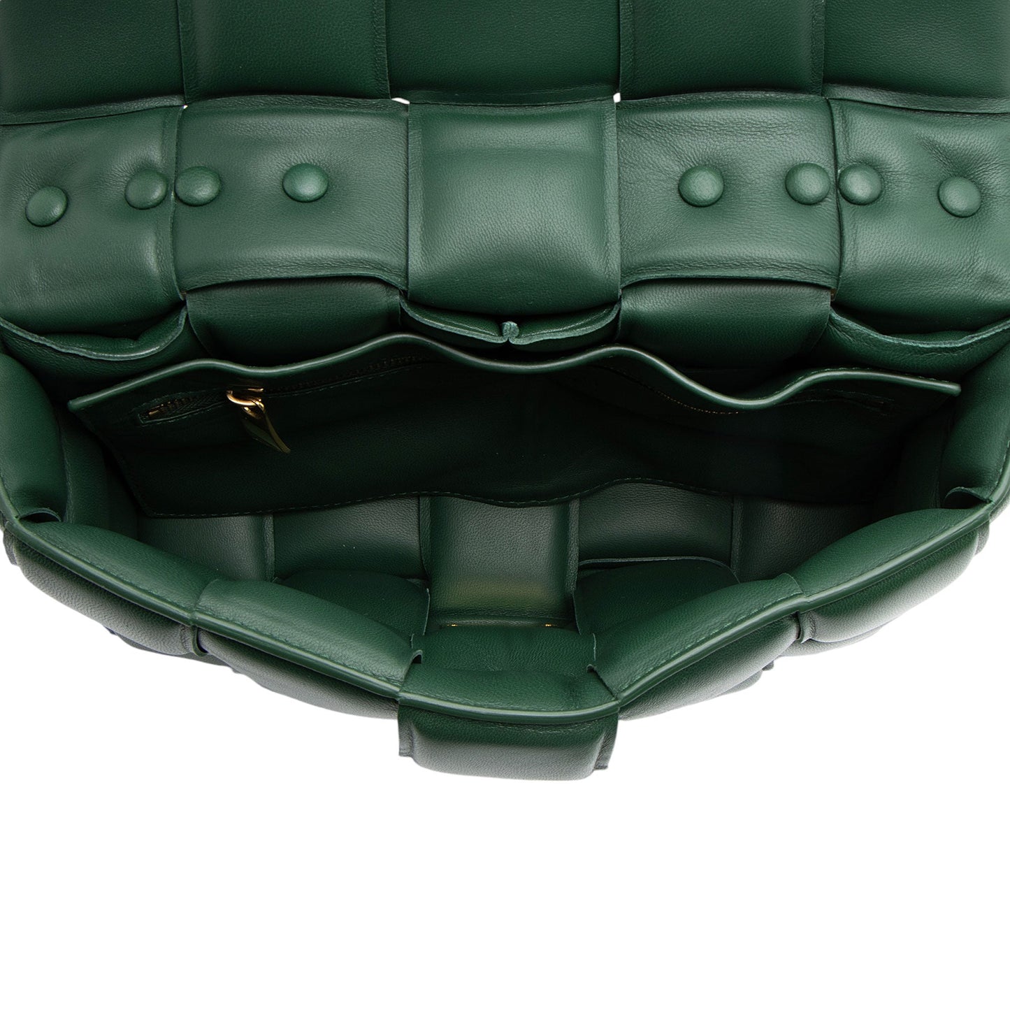 Bottega Veneta Lambskin Cassette Chain Maxi Shoulder Bag (SHF-FiotNd)
