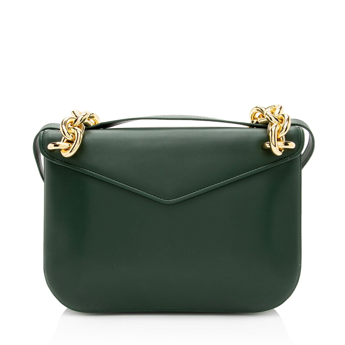 Bottega Veneta Leather The Mount Envelope Chain Medium Shoulder Bag (SHF-YsGmp8)