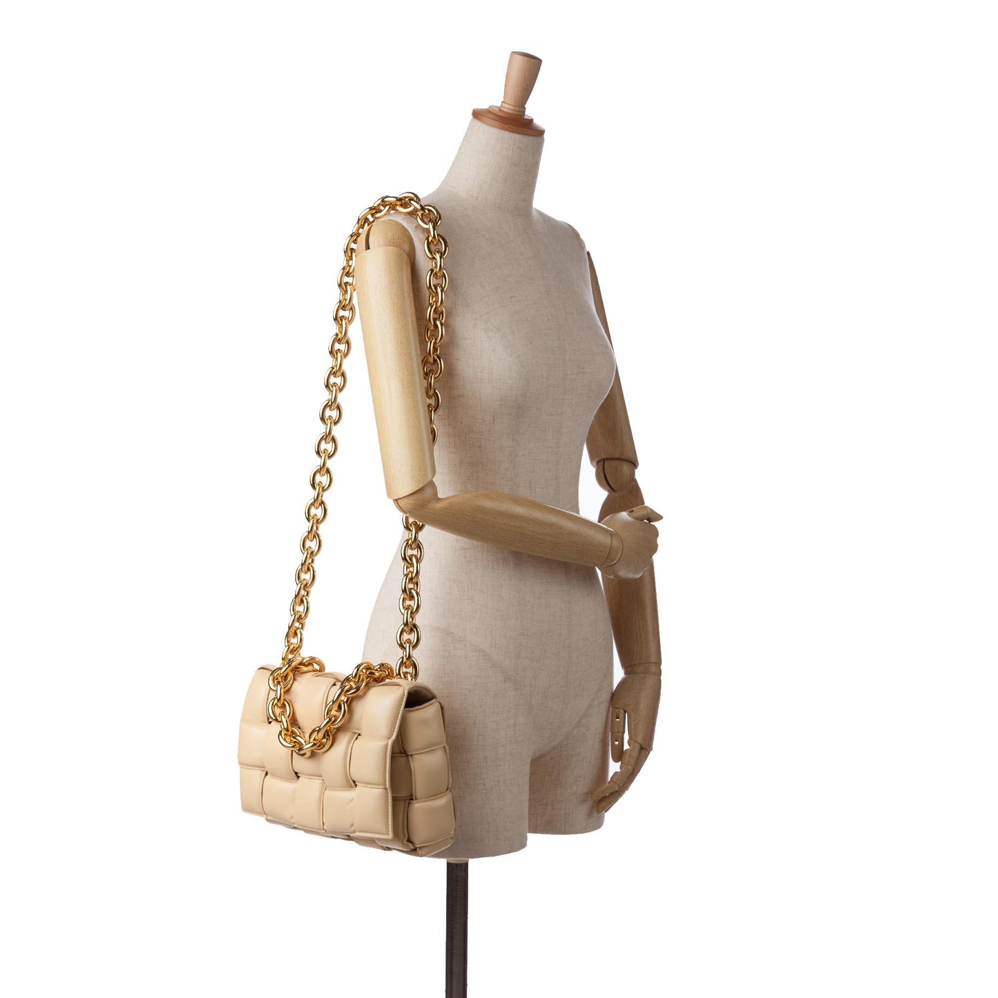 Bottega Veneta Maxi Intrecciato Padded Cassette Chain (SHG-BvbV9I)