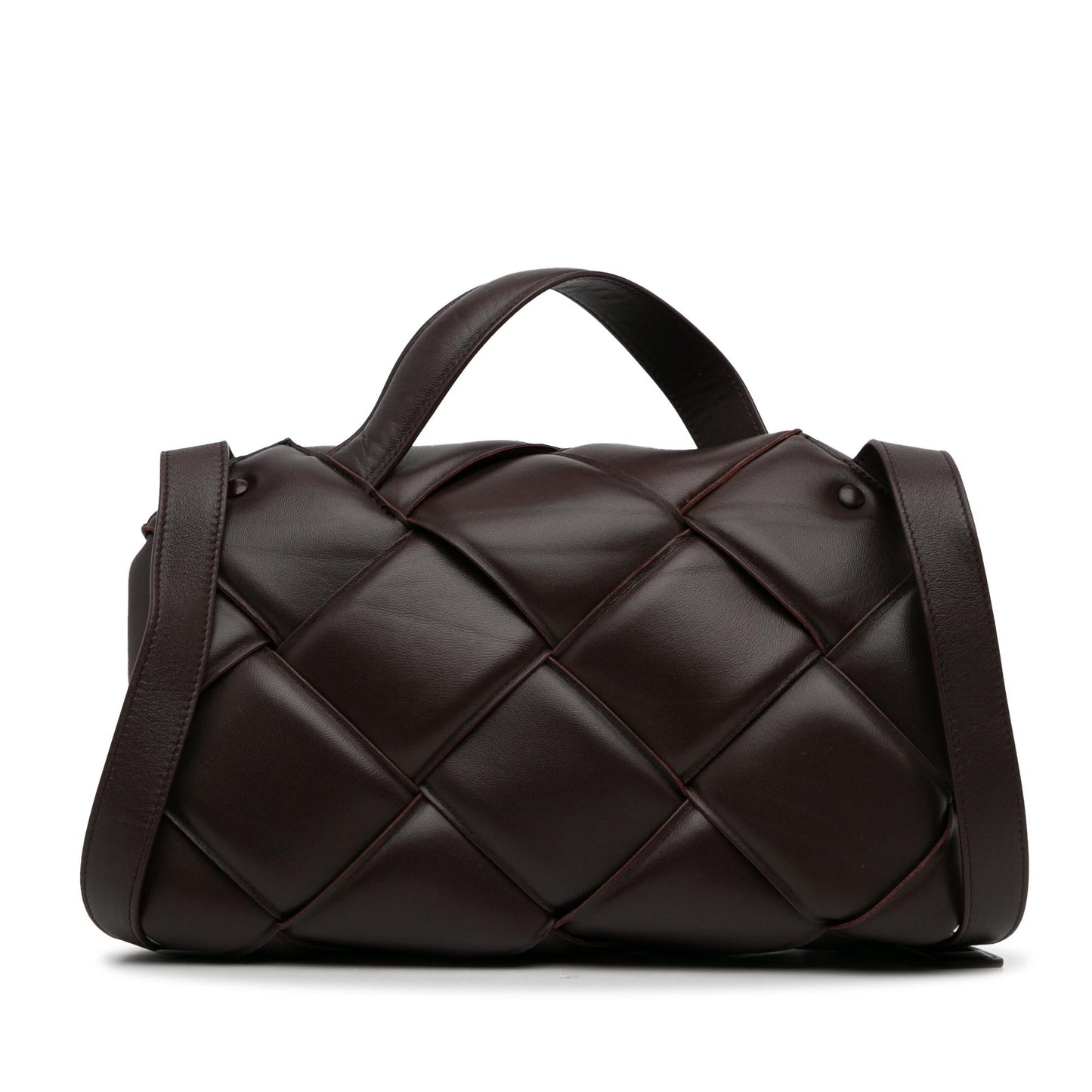 Bottega Veneta Maxi Intrecciato Padded Top Handle Bag (SHG-HVhsoo)