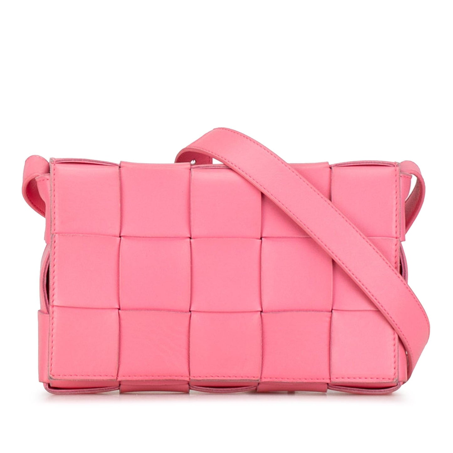 Bottega Veneta Maxi Lambskin Intrecciato Cassette Crossbody (SHG-4fFL6n)