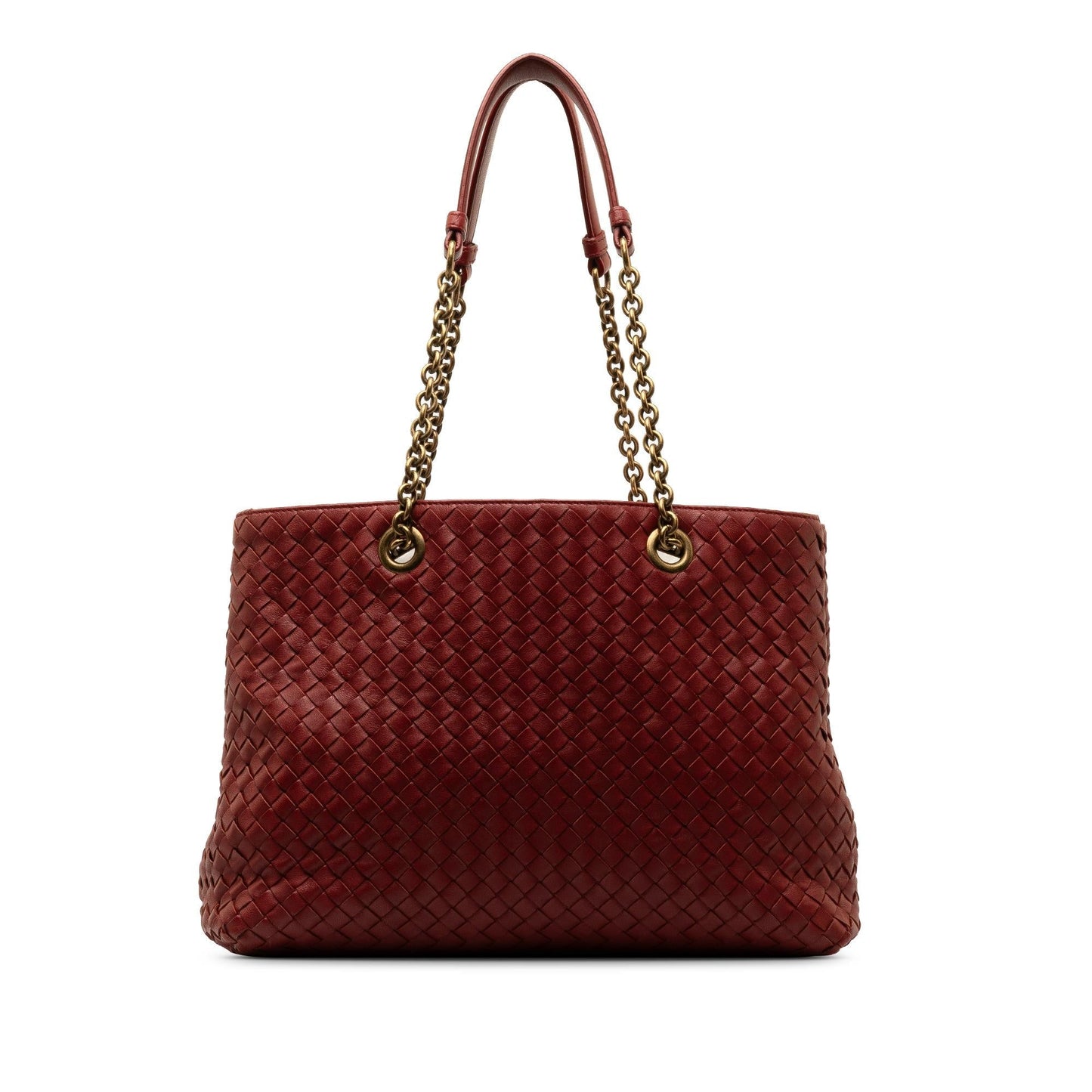 Bottega Veneta Medium Intrecciato Double Chain Tote (SHG-TiOjmt)