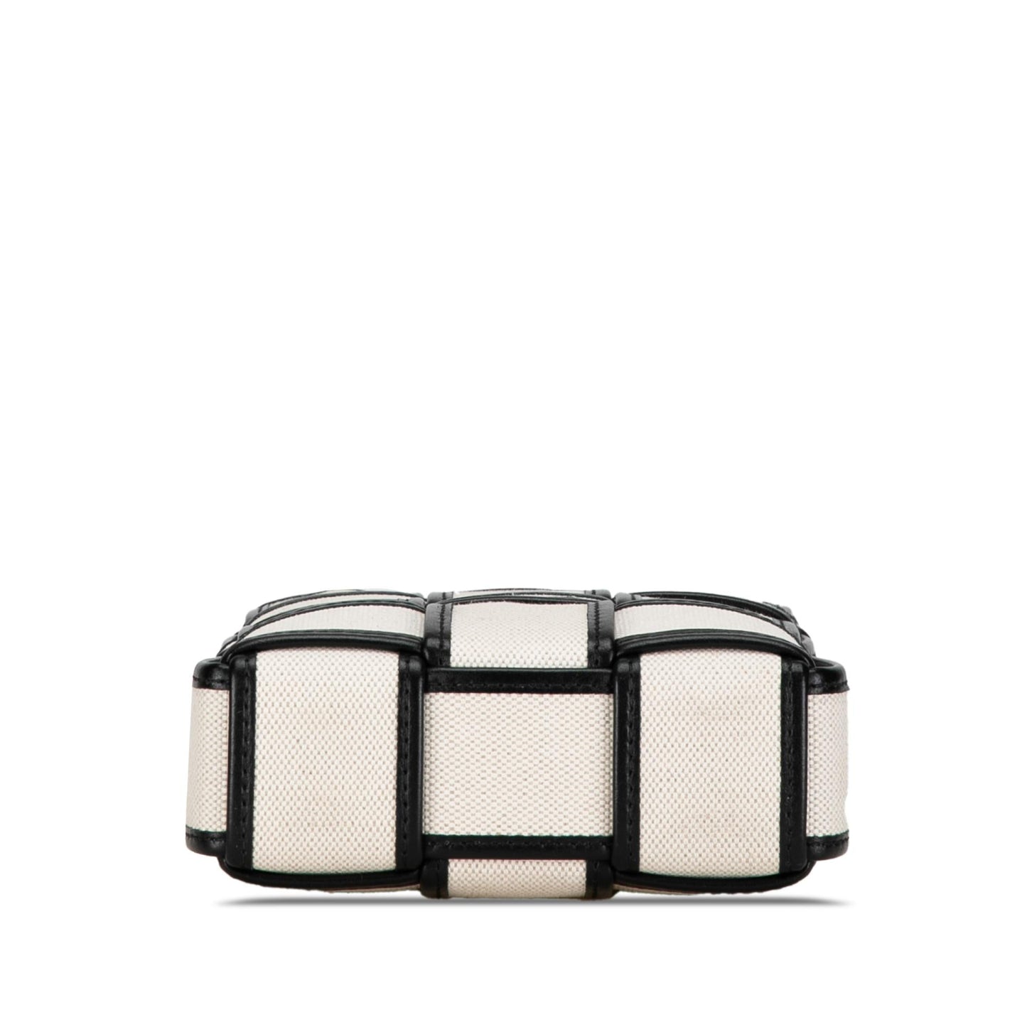 Bottega Veneta Mini Canvas Cassette Crossbody Bag (SHG-zTD2QT)