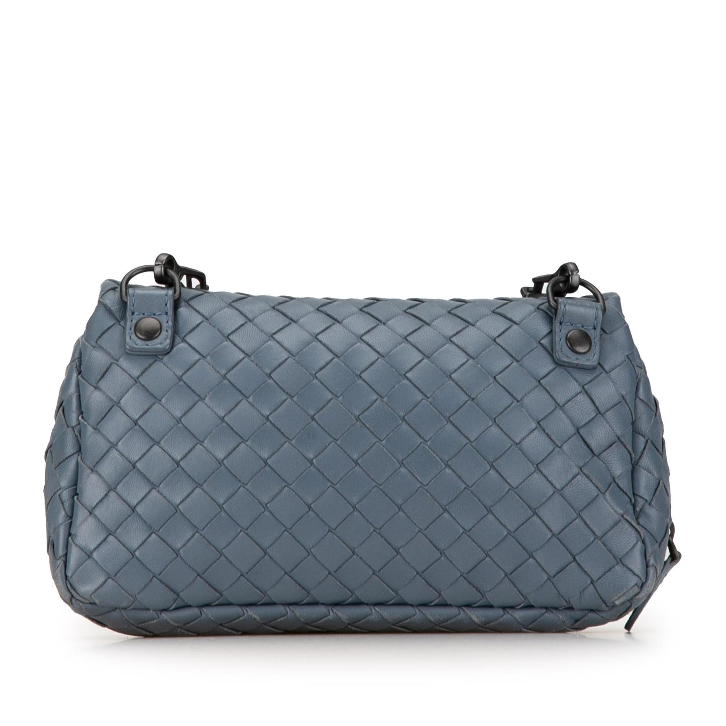 Bottega Veneta Mini Nappa Intrecciato Chain Messenger (SHG-YGK0Dm)