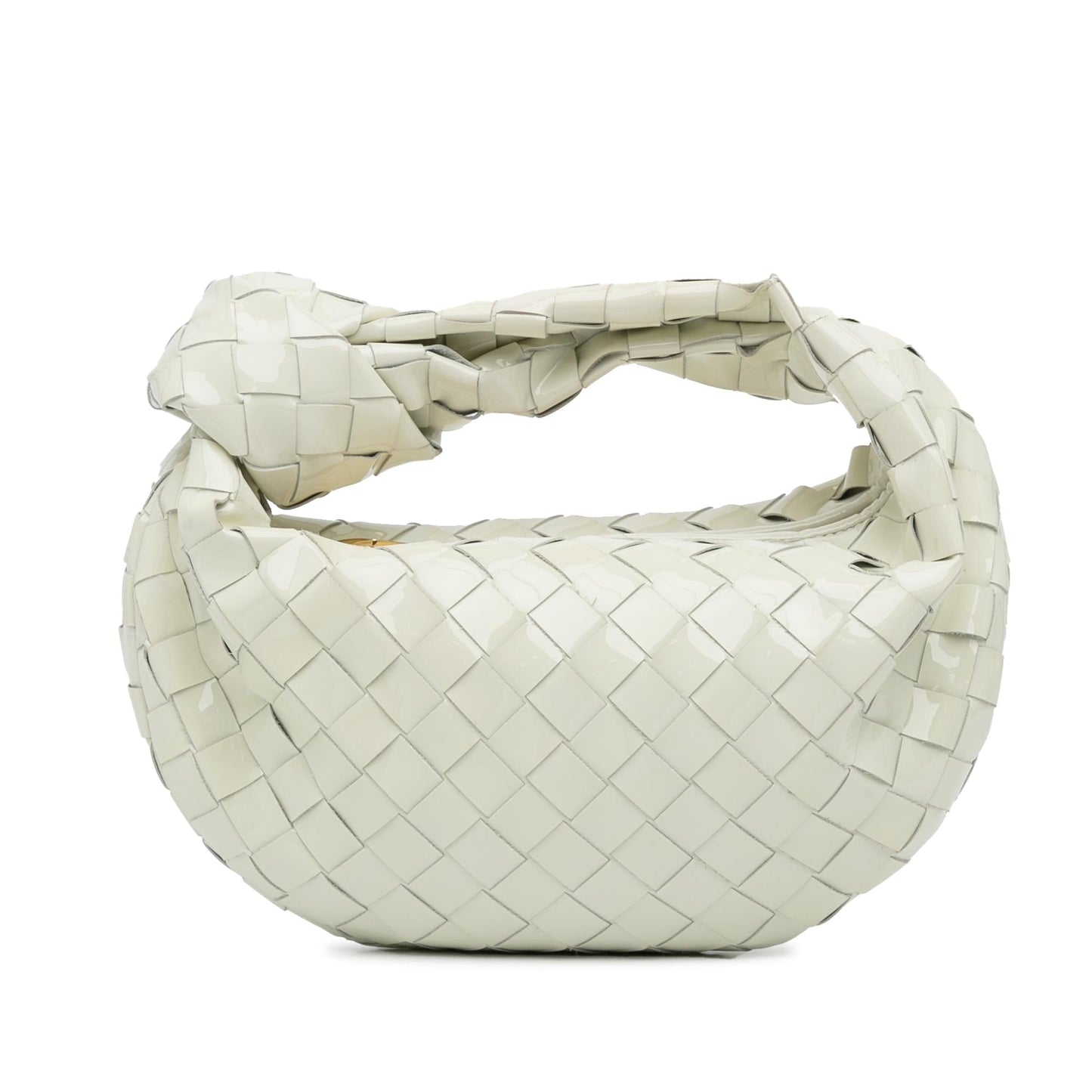 Bottega Veneta Mini Patent Intrecciato Jodie (SHG-ahL82g)