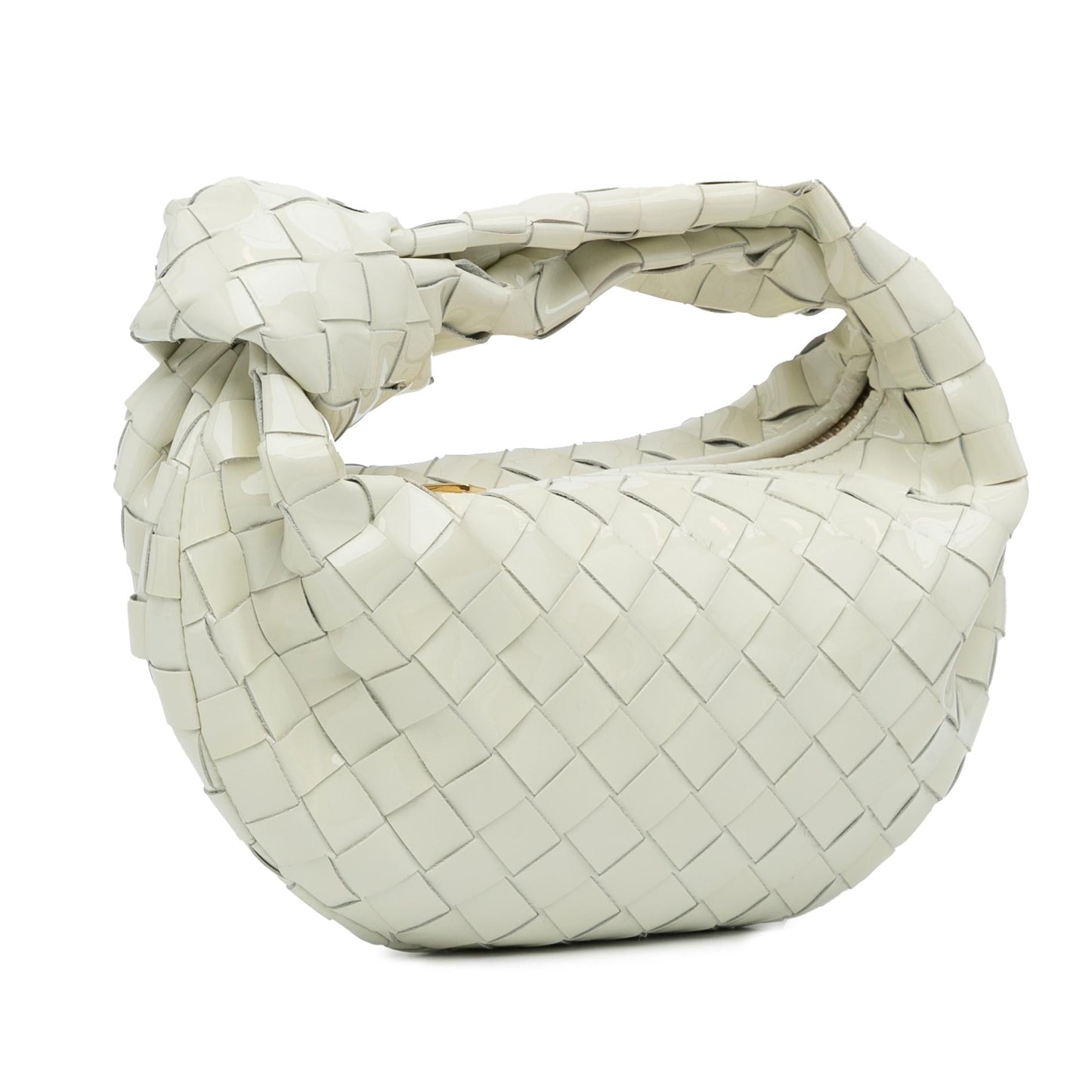 Bottega Veneta Mini Patent Intrecciato Jodie (SHG-ahL82g)