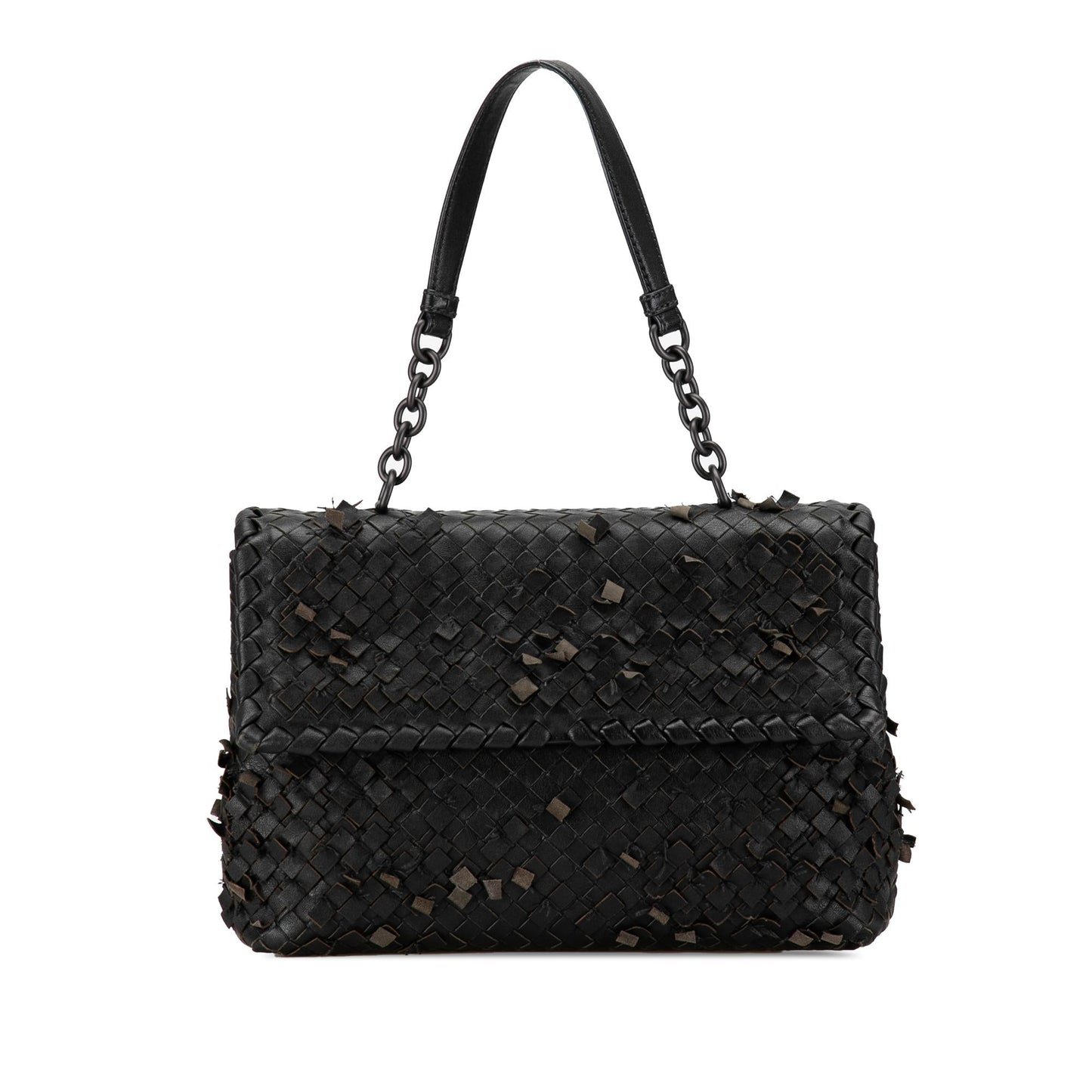 Bottega Veneta Nappa Intrecciato Tobu Olimpia Shoulder Bag (SHG-mXrd77)