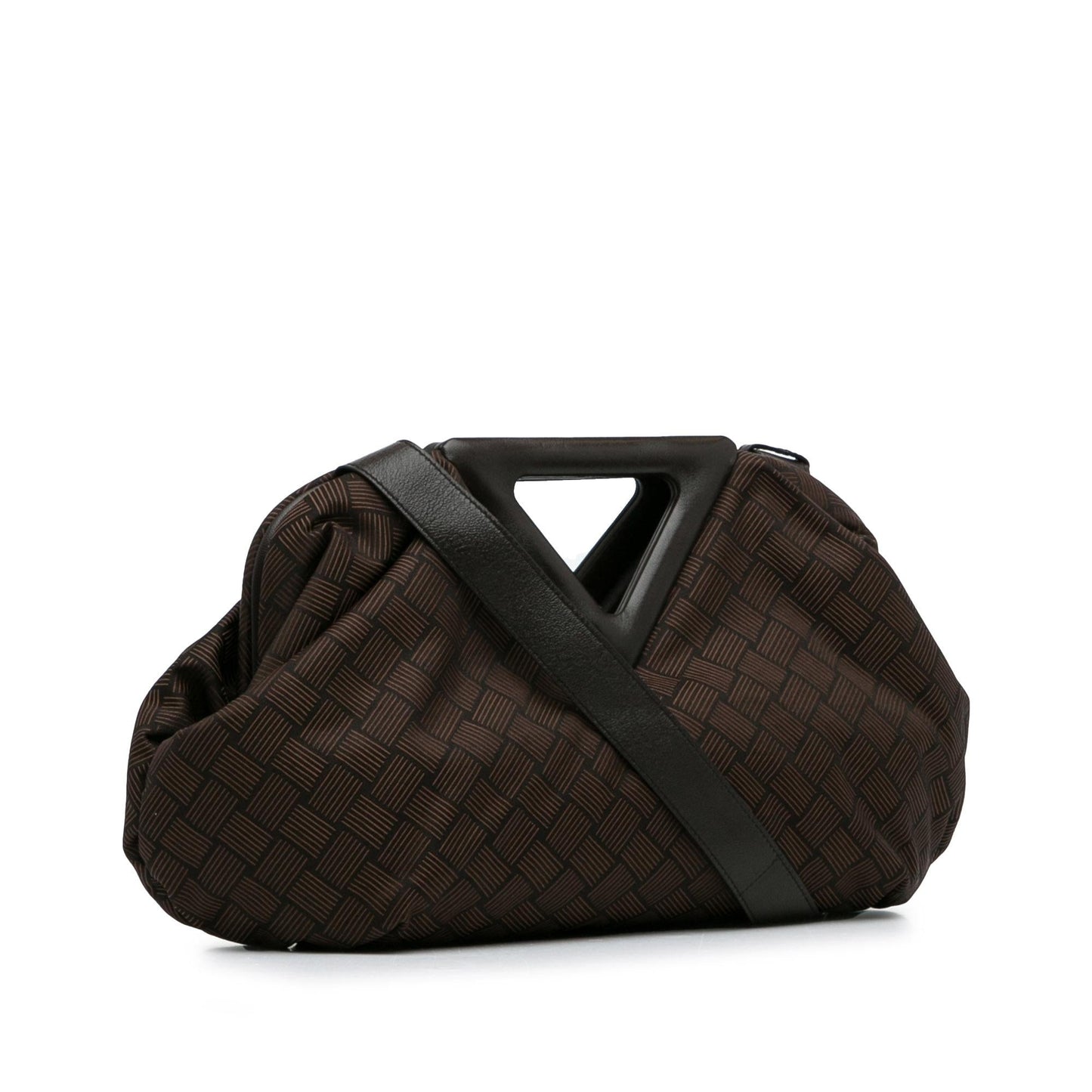 Bottega Veneta Nylon Intrecciato Effect Point Satchel (SHG-8uMVmf)