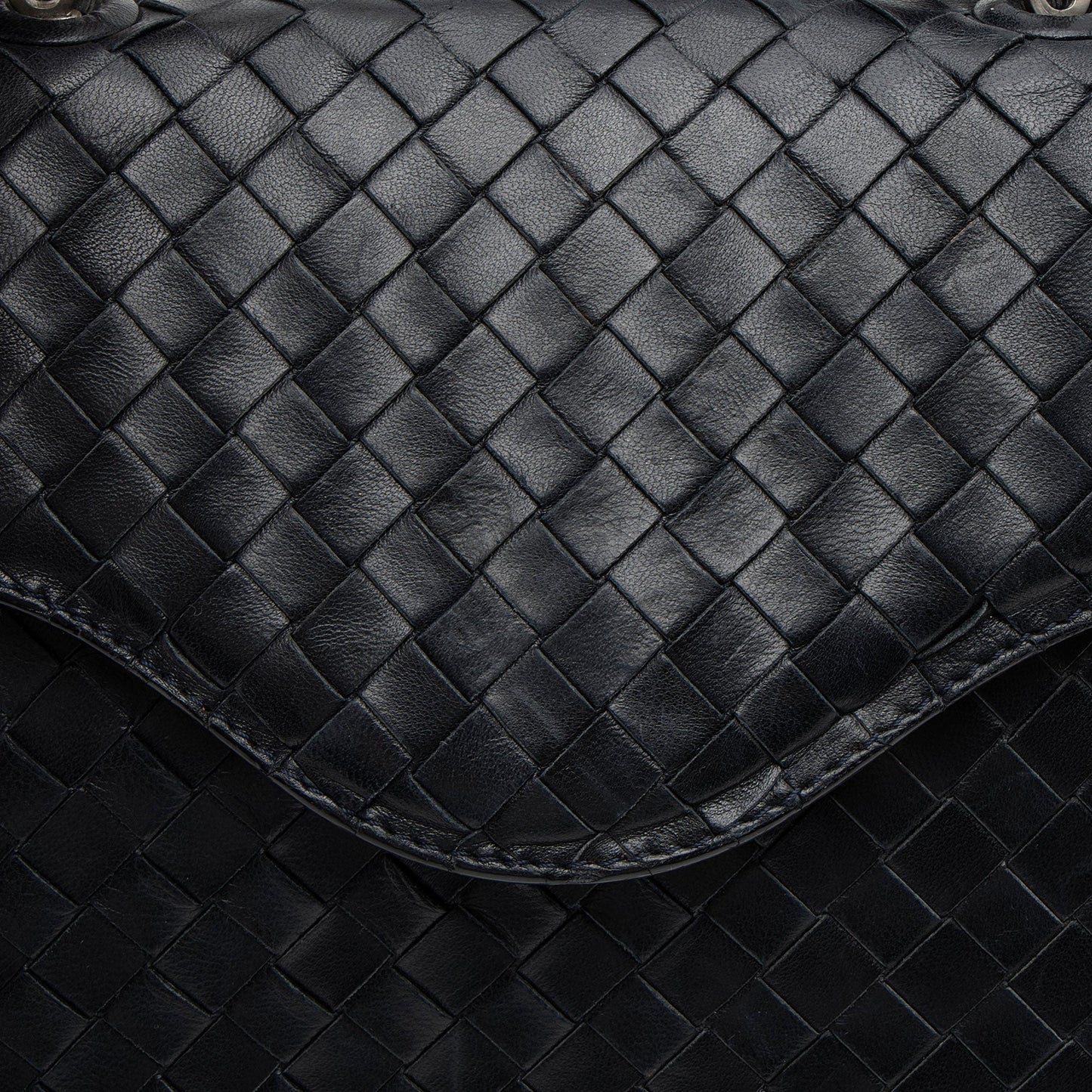 Bottega Veneta Vintage Intrecciato Nappa Top Handle (SHF-88Arm6)