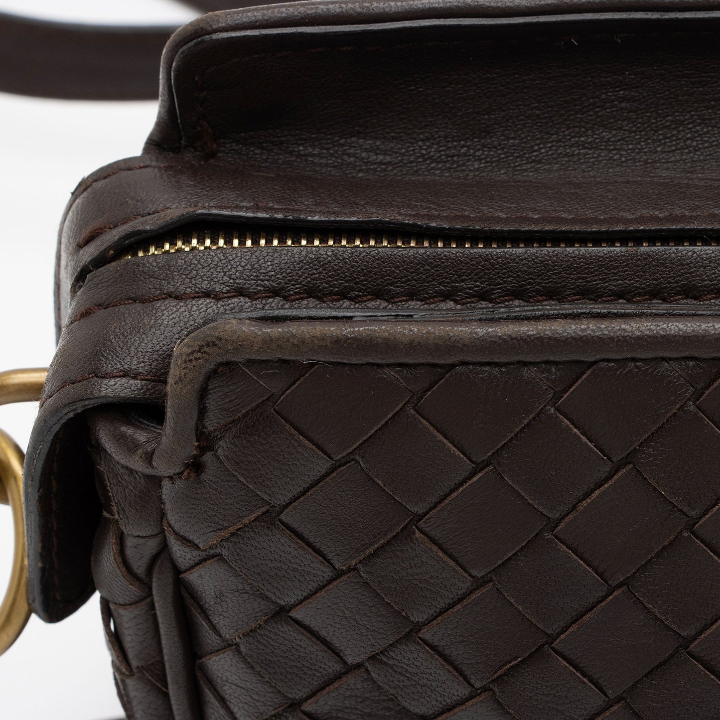 Bottega Venetta Inrecciato Nappa Shoulder Bag (SHF-J45QSZ)