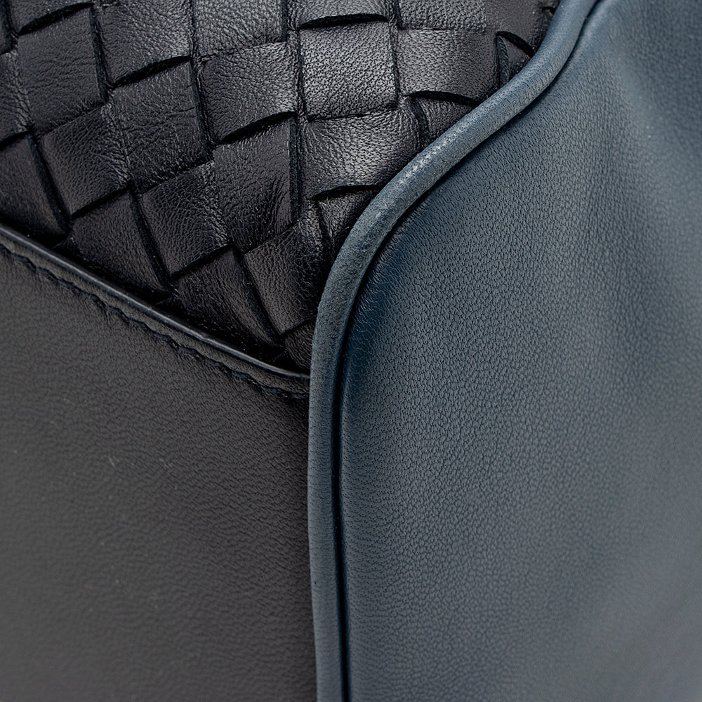 Bottega Venetta Intrecciato Nappa Embroidered Pocket Tote (SHF-18264)