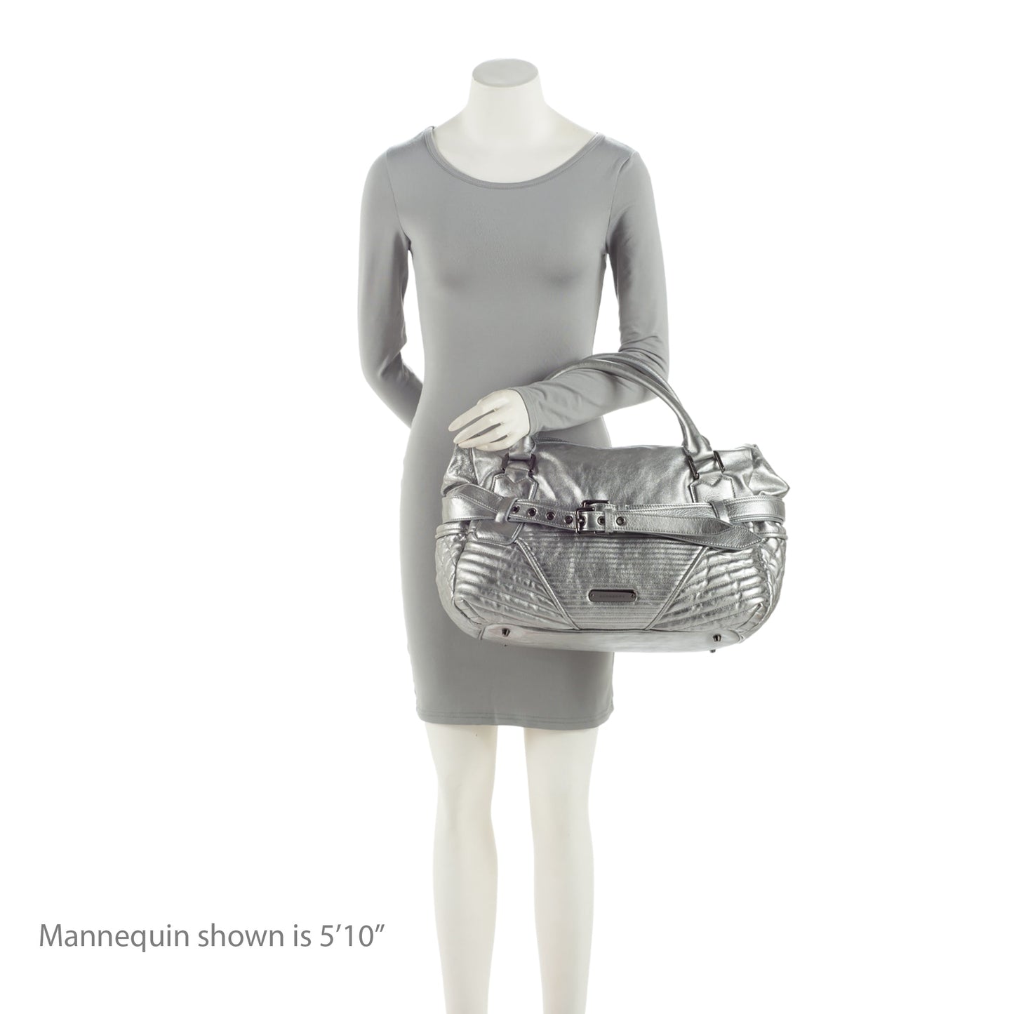 Burberry Metallic Patent Leather Winniford Satchel (SHF-S8b2o0)
