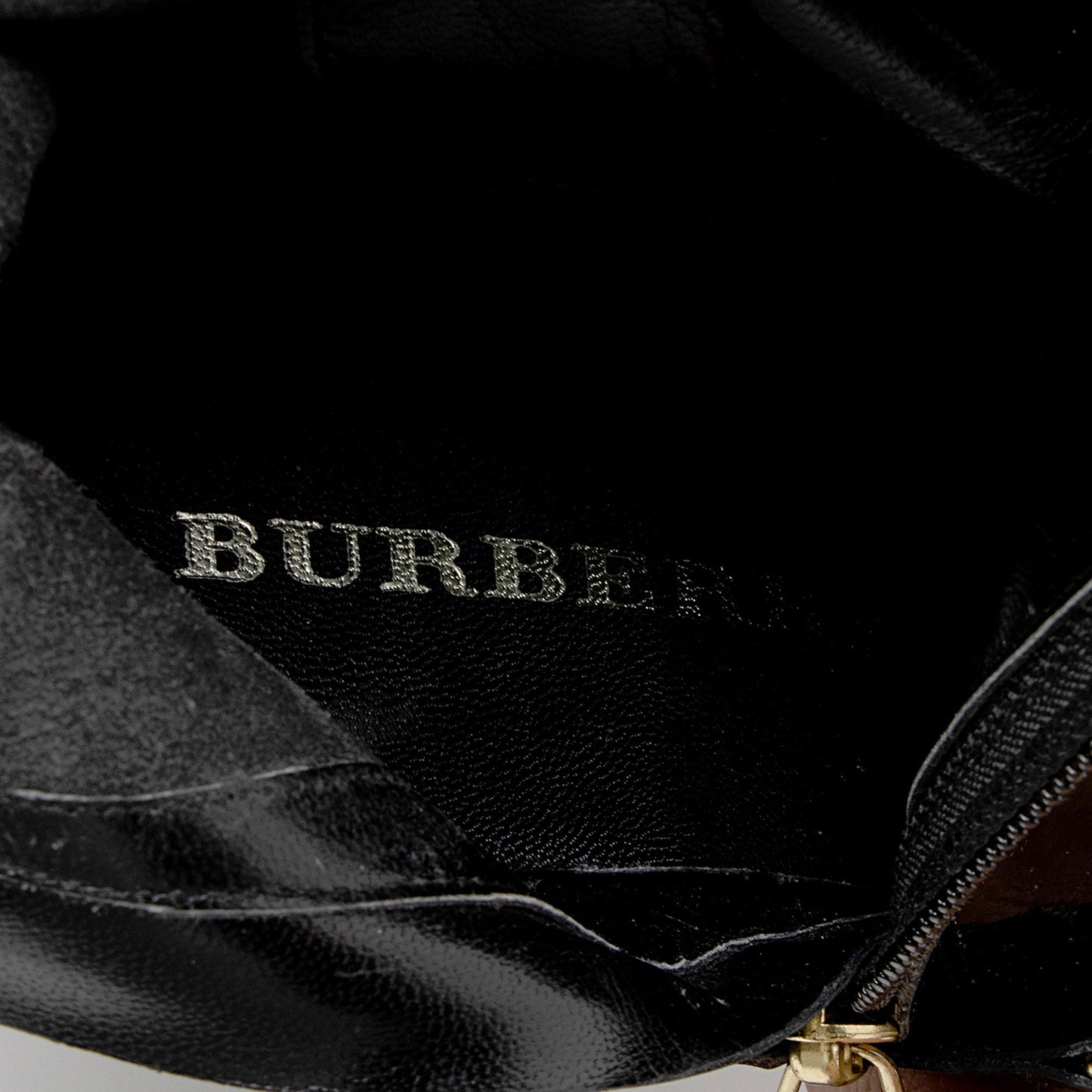 Burberry Patent Leather Chain Knee High Boots - Size 8.5 / 38.5 (SHF-egKFdY)