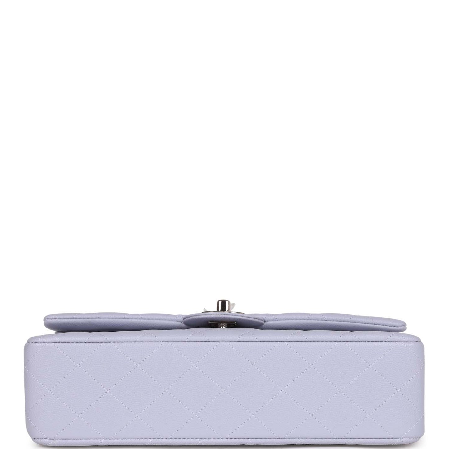 Chanel Medium Classic Double Flap Light Purple Caviar Silver Hardware