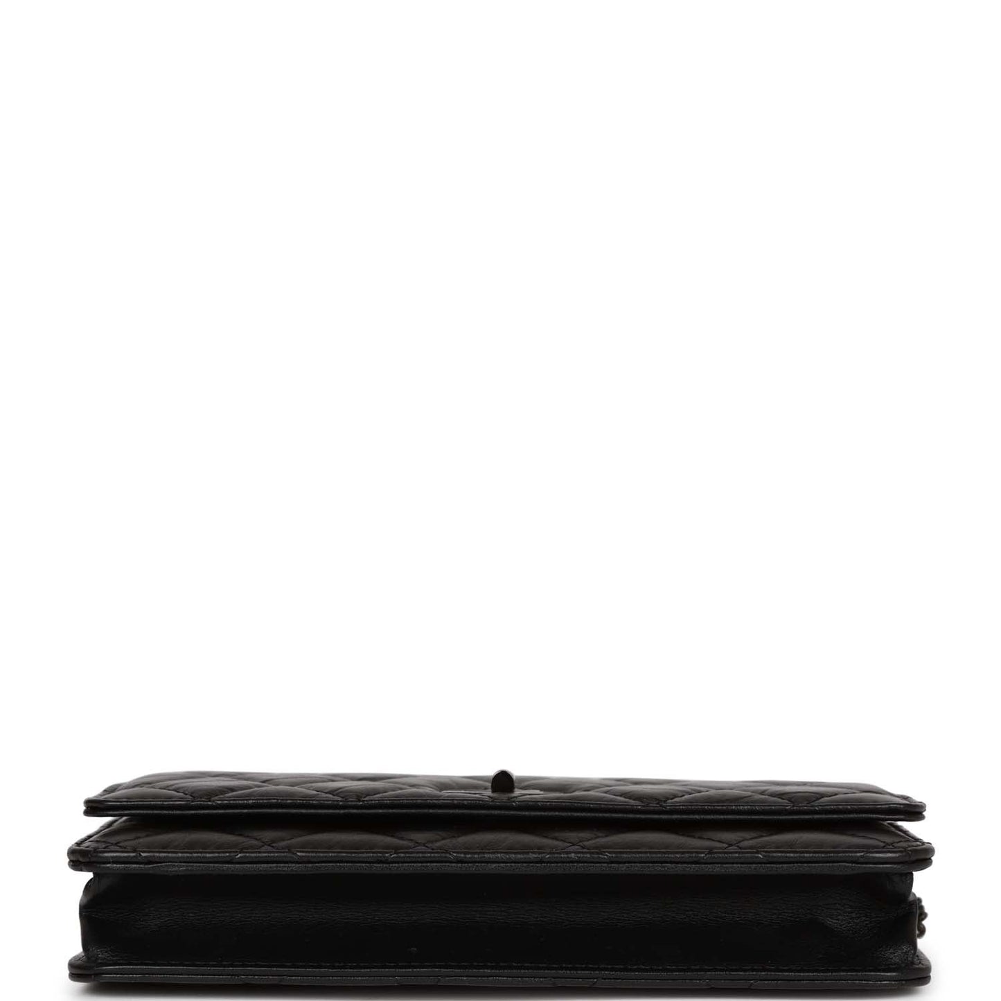 Chanel Reissue Wallet On Chain WOC So Black Aged Calfskin Black Hardware