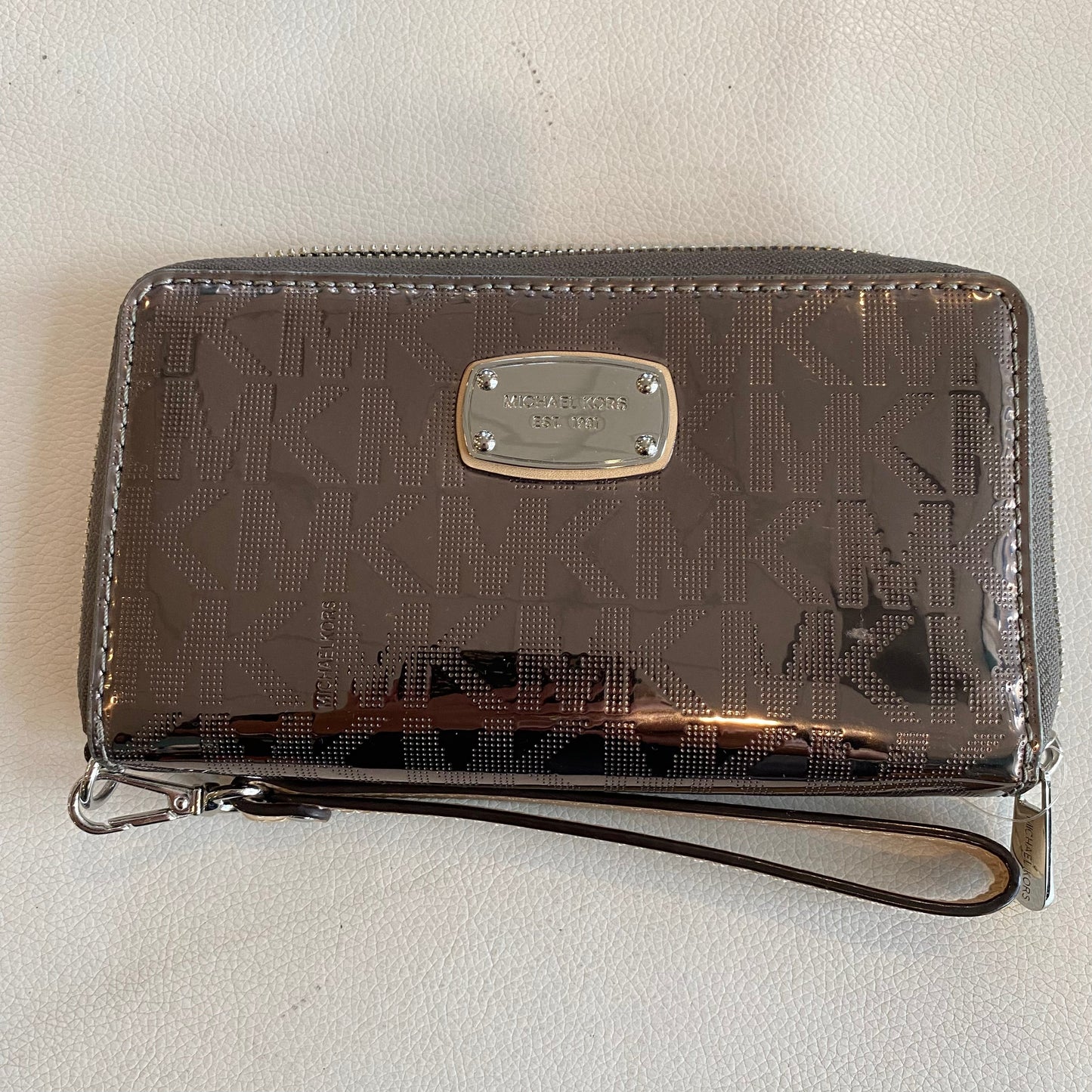 MICHAEL KORS Chrome Wallet NWOT
