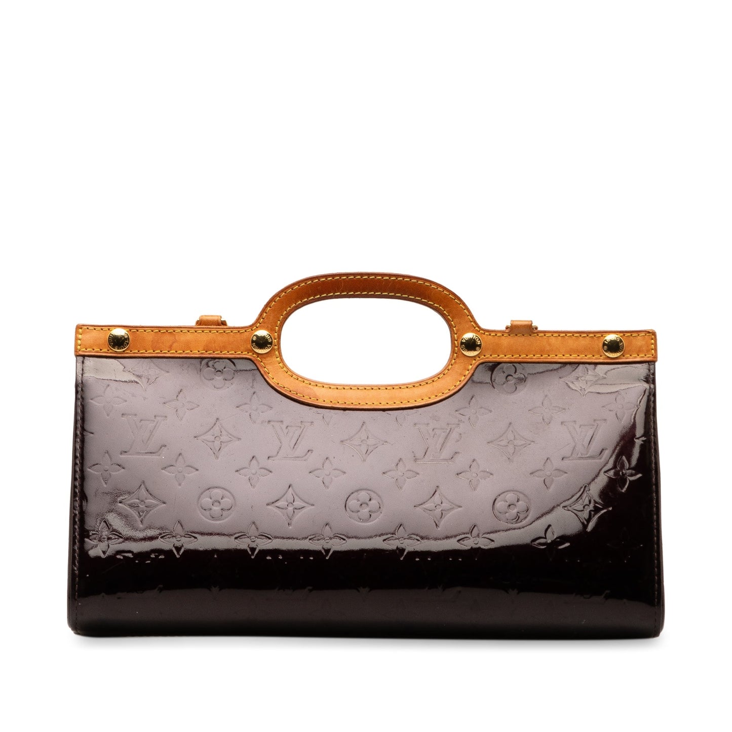 Purple Louis Vuitton Monogram Vernis Roxbury Drive Satchel