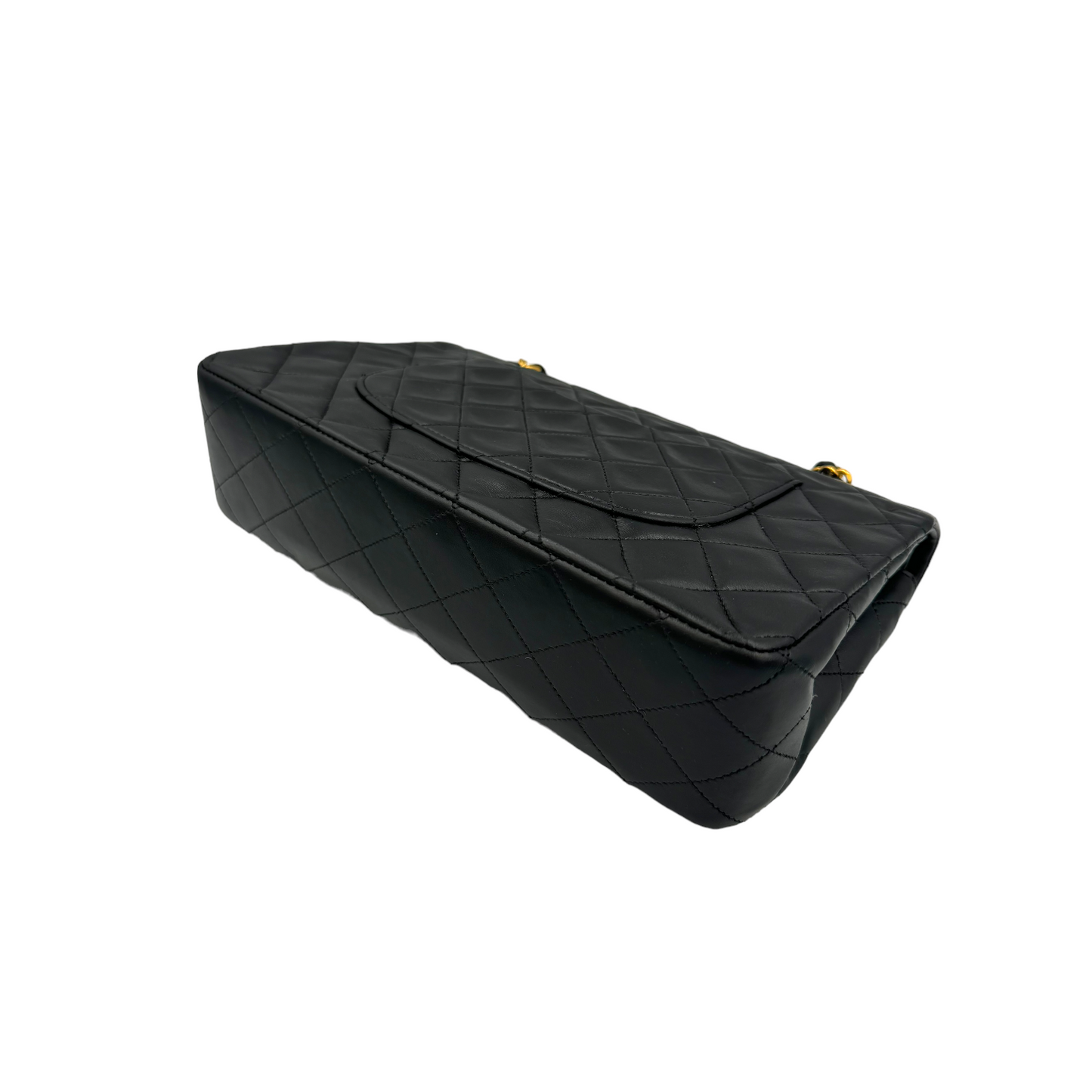 Chanel Classic Double Flap Medium Black Lambskin Gold