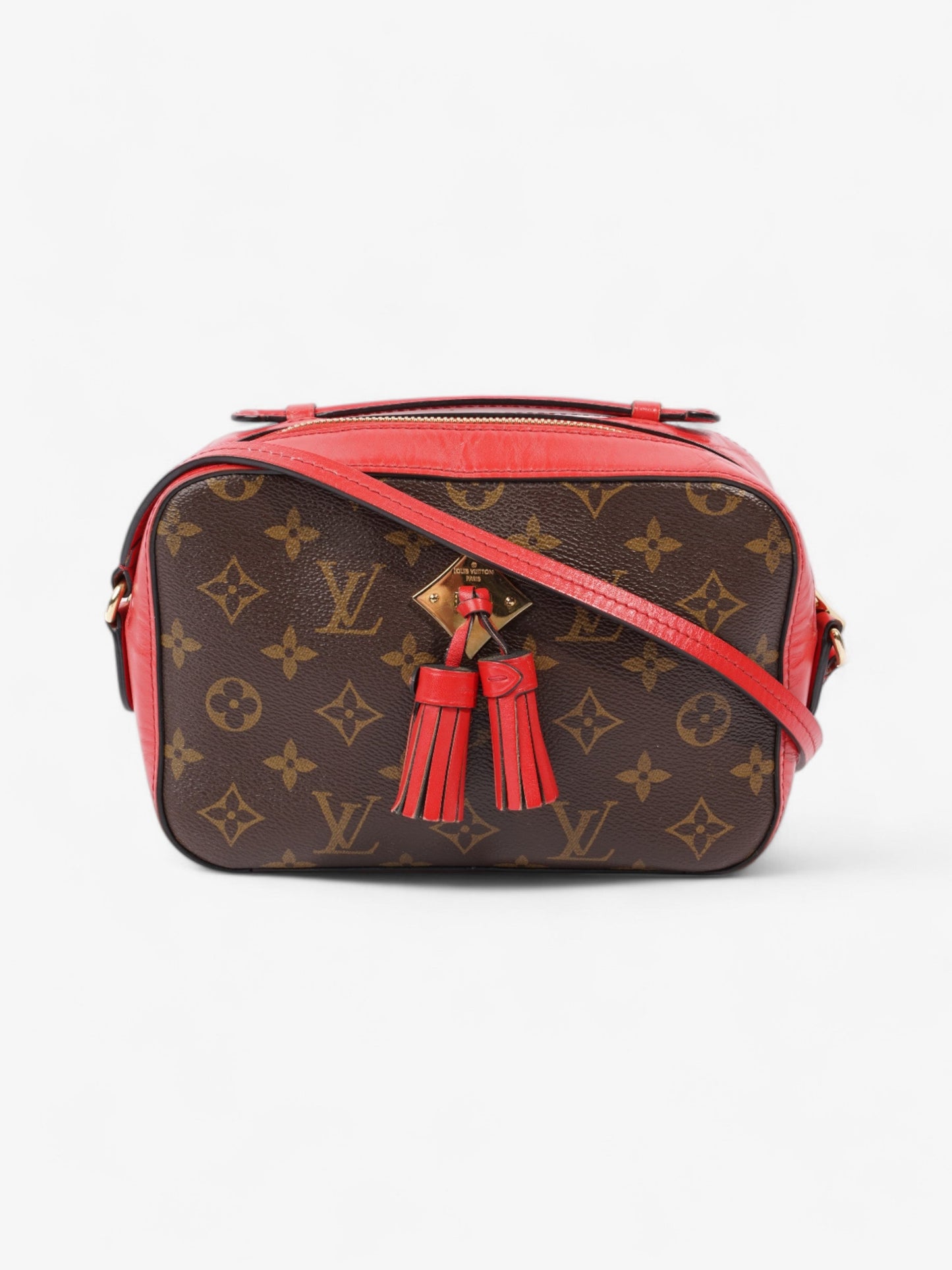 Louis Vuitton Saintonge Monogram / Red Coated Canvas