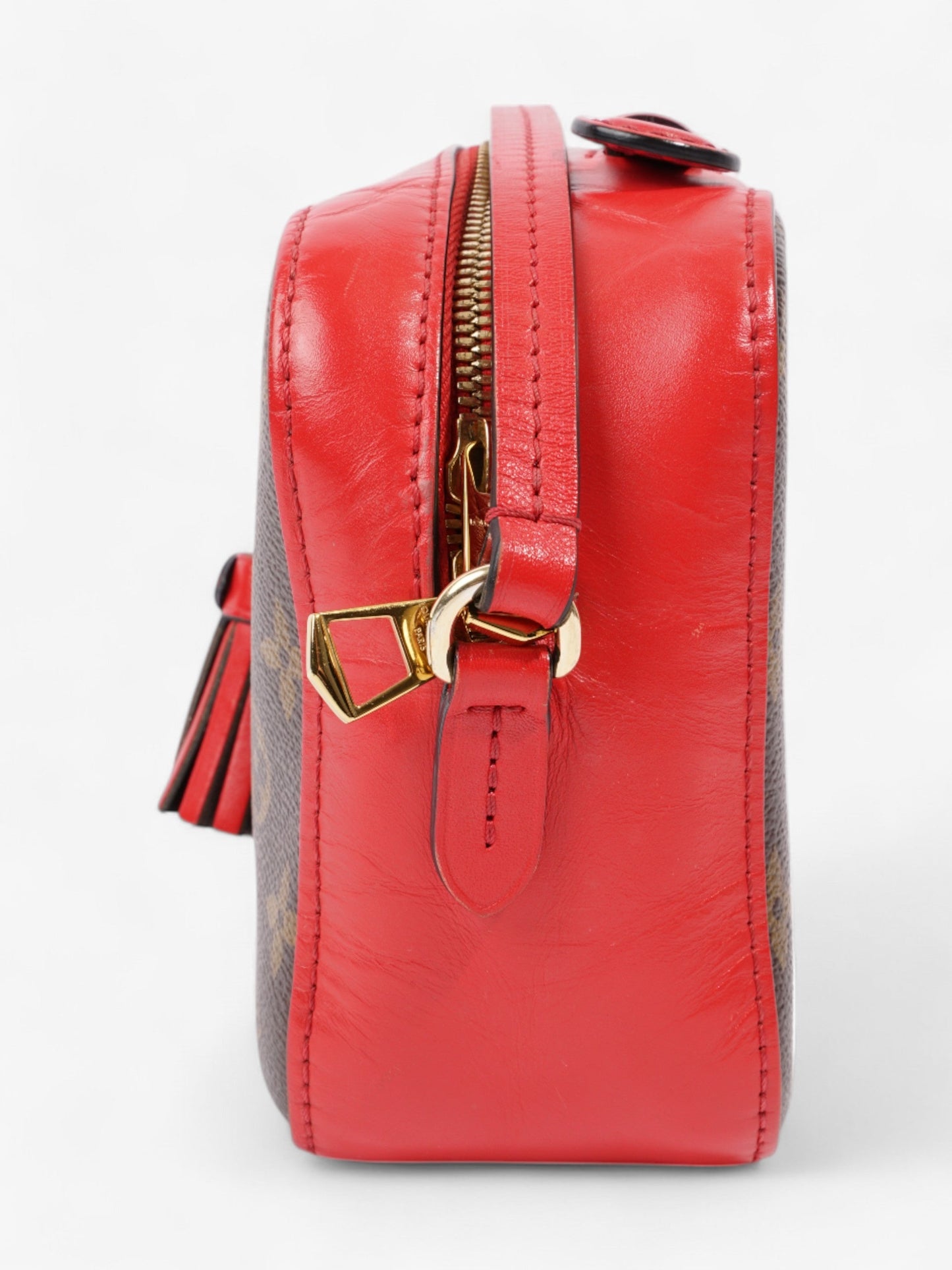 Louis Vuitton Saintonge Monogram / Red Coated Canvas