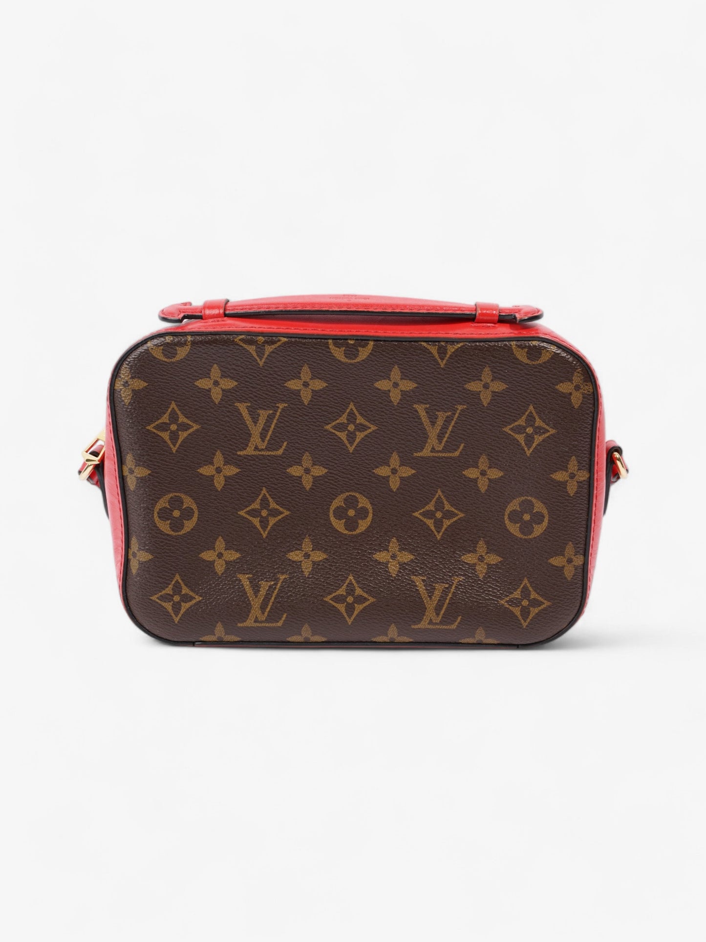 Louis Vuitton Saintonge Monogram / Red Coated Canvas