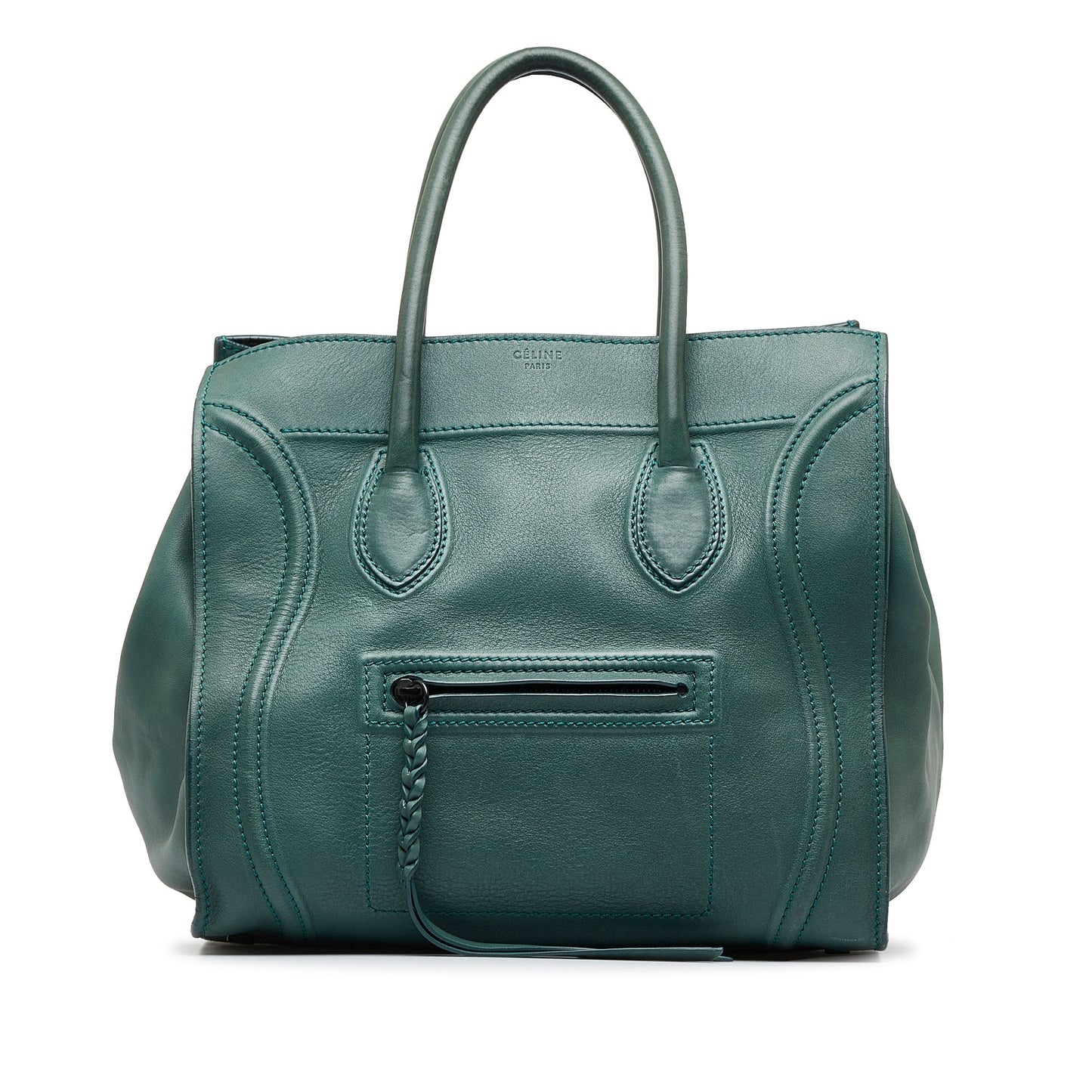 Green Celine Phantom Luggage Tote