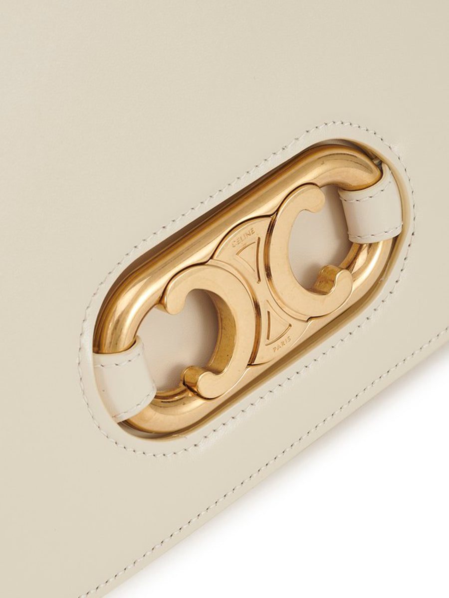 Medium Maillon Triomphe Bag in Cream